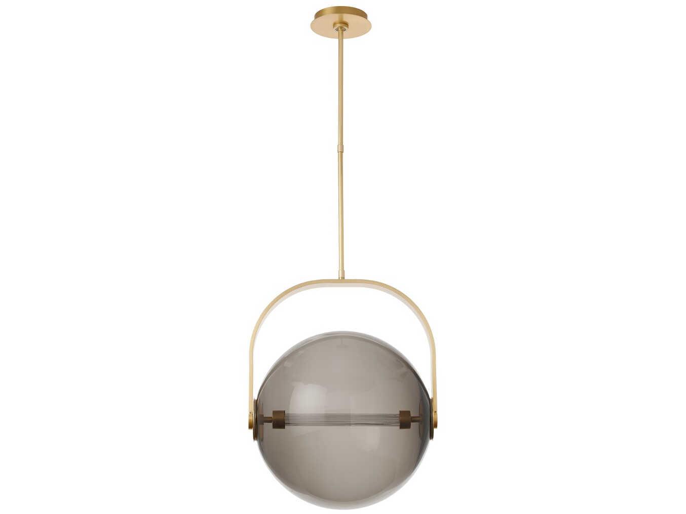 Visual Comfort Modern Fues 1-Light Natural Brass Globe Pendant