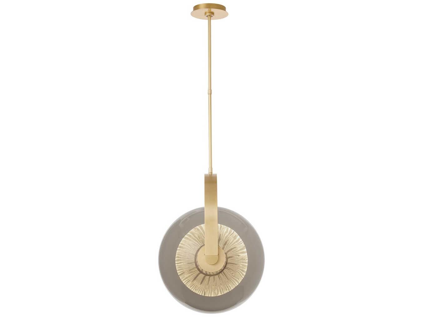 Visual Comfort Modern Fues 1-Light Natural Brass Globe Pendant