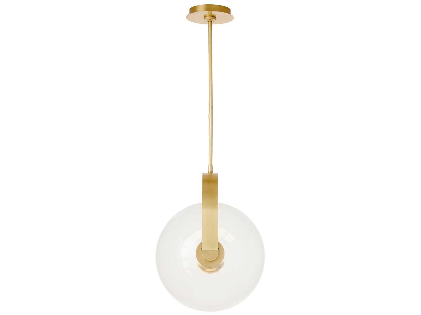Visual Comfort Modern Fues 1-Light Natural Brass Globe Pendant