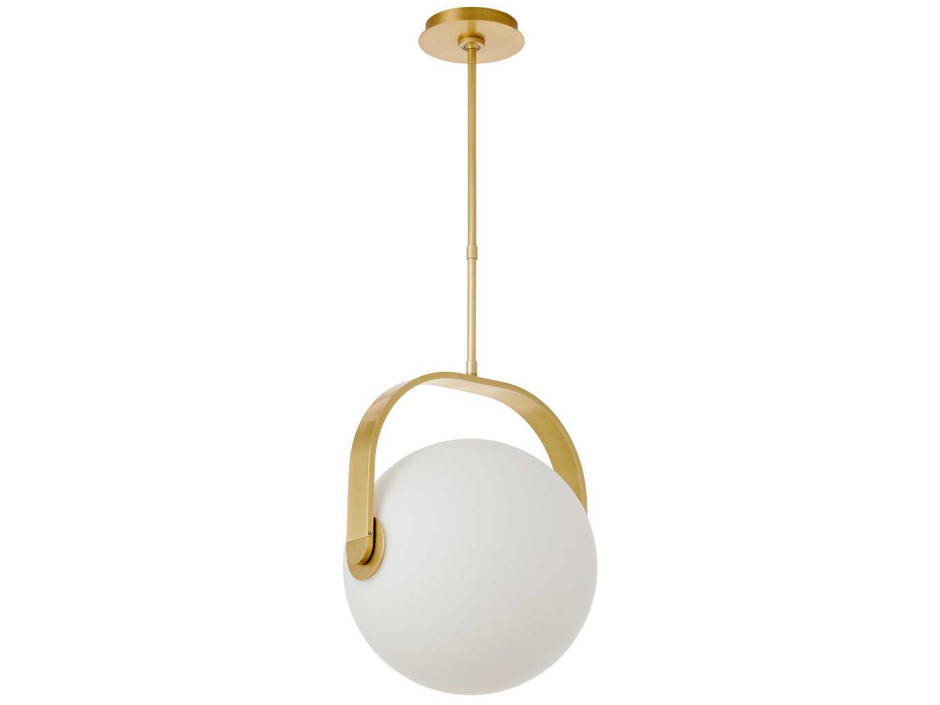 Visual Comfort Modern Fues 1-Light Natural Brass Globe Pendant