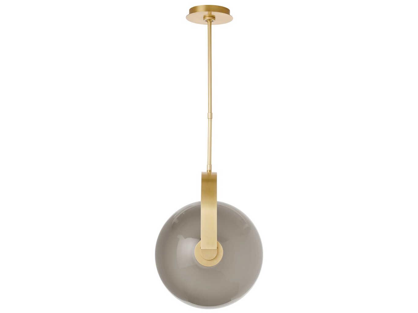 Visual Comfort Modern Fues 1-Light Natural Brass Globe Pendant