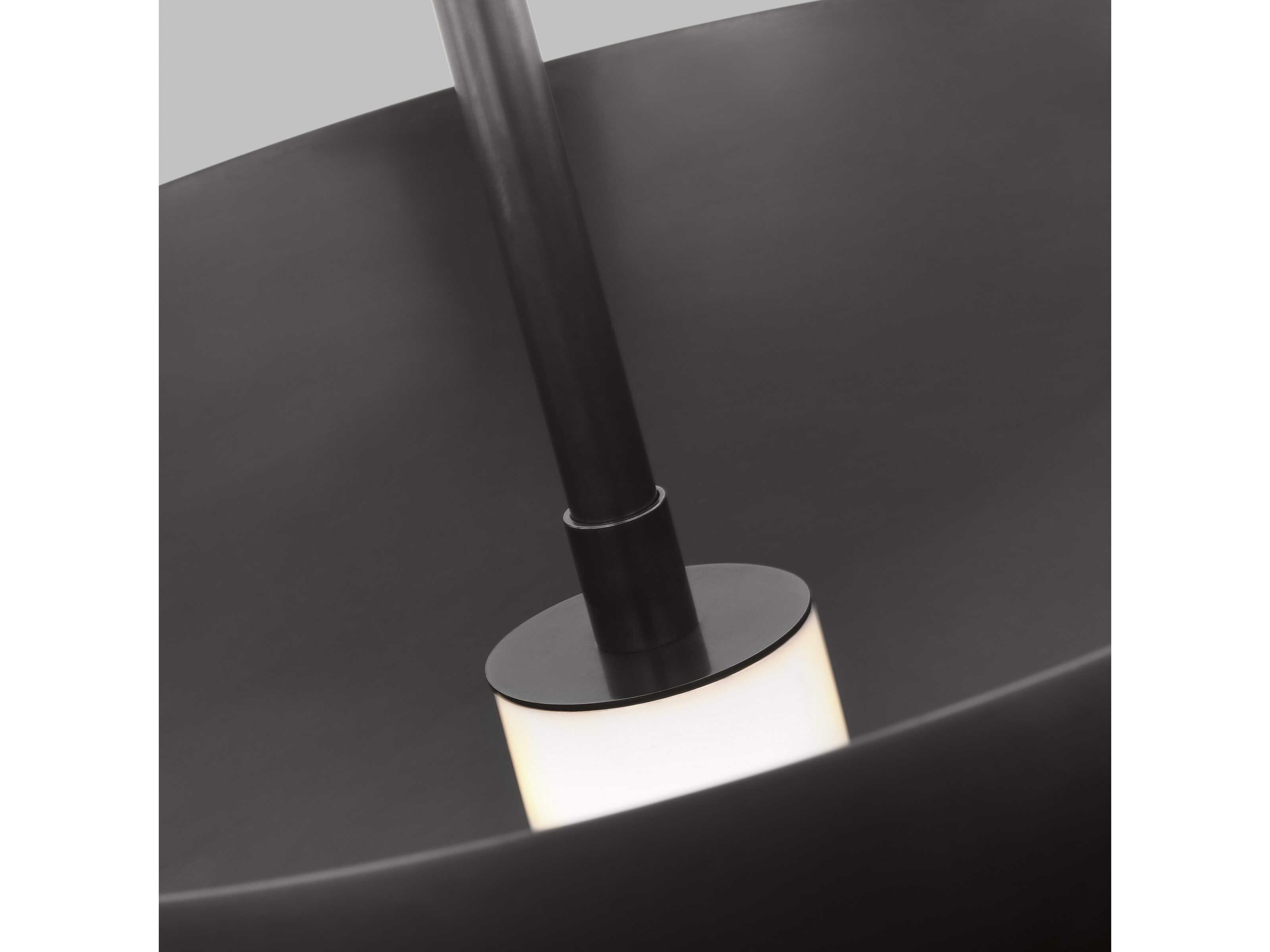 Visual Comfort Modern Shanti 2-Light Dark Bronze Dome Pendant