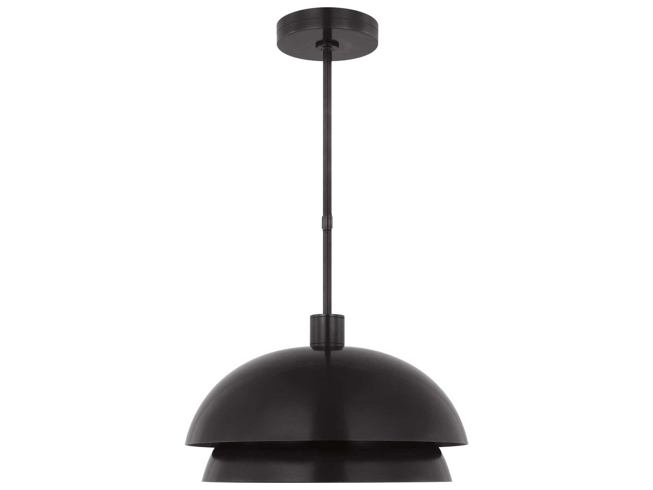 Visual Comfort Modern Shanti 1-Light Dark Bronze Dome Pendant