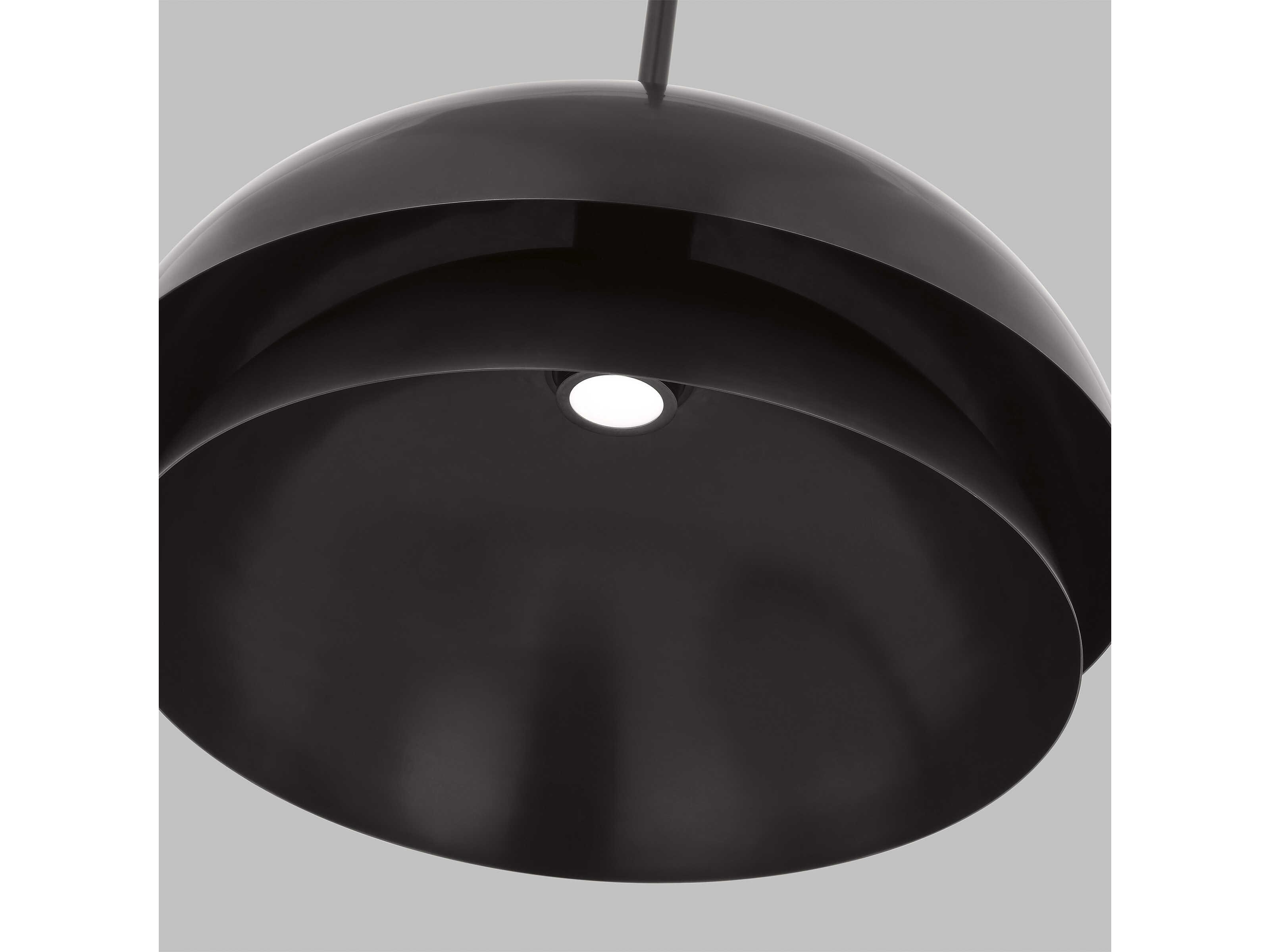 Visual Comfort Modern Shanti 1-Light Dark Bronze Dome Pendant