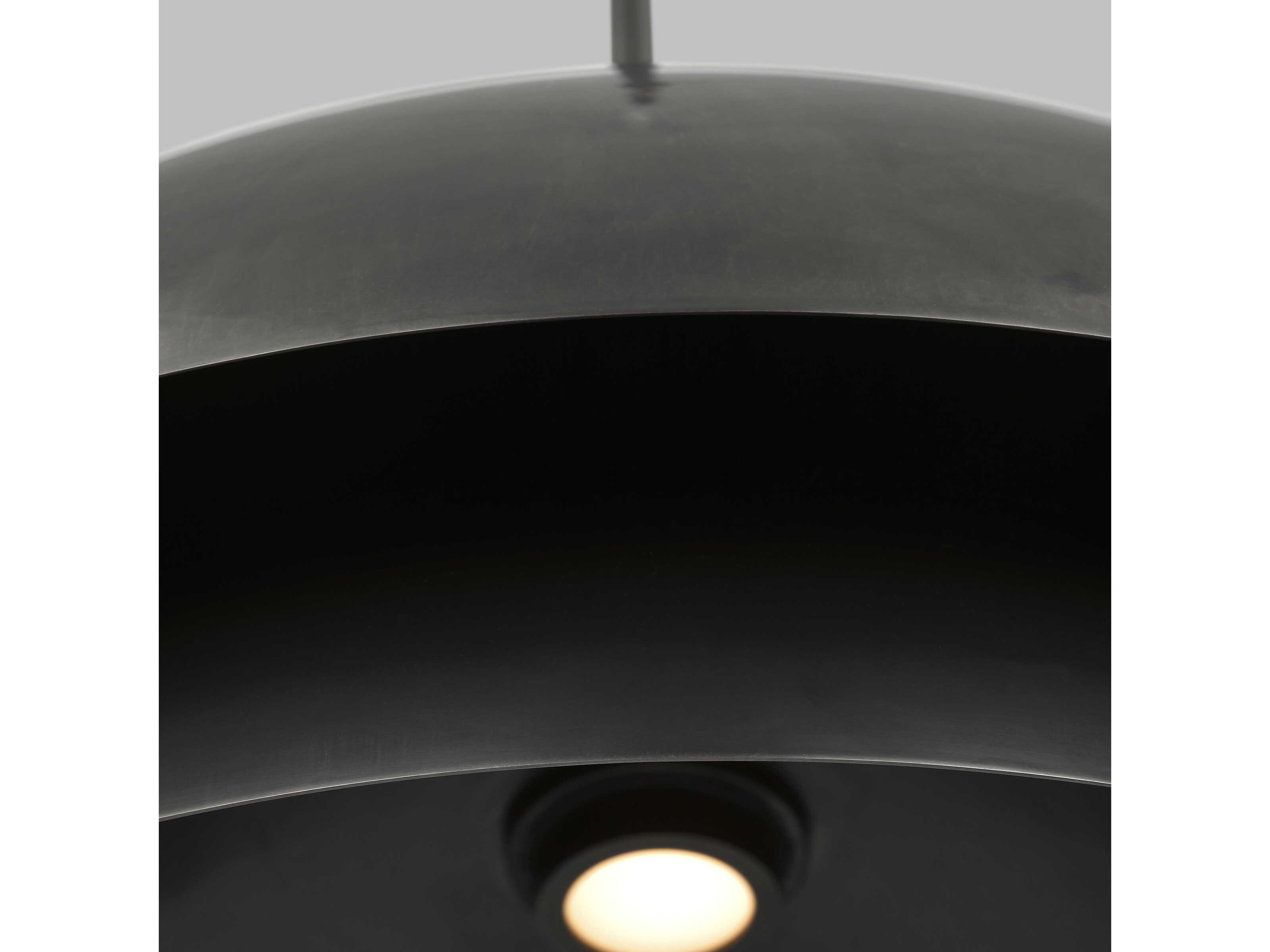 Visual Comfort Modern Shanti 1-Light Dark Bronze Dome Pendant