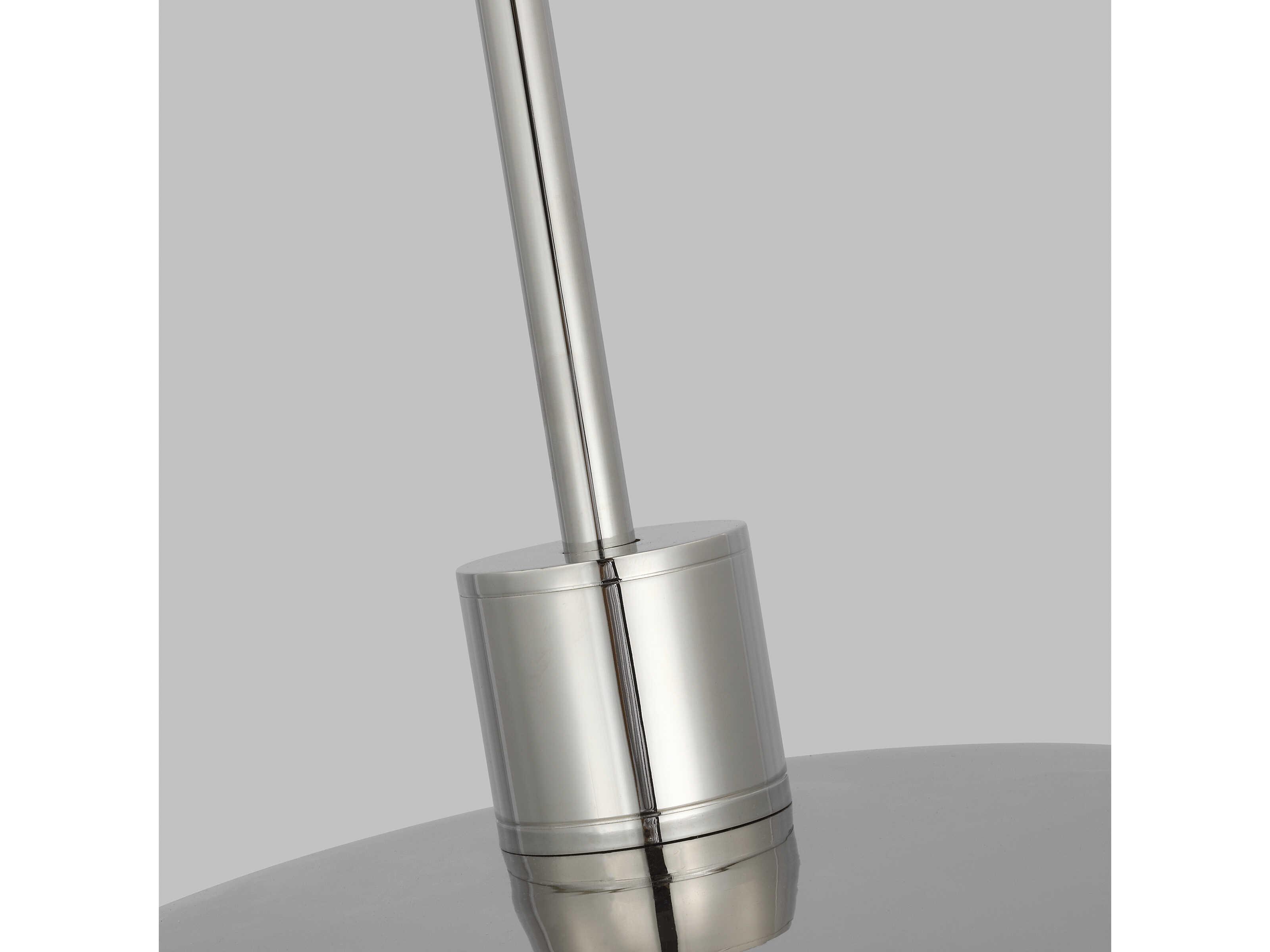 Visual Comfort Modern Shanti 1-Light Polished Nickel Dome Pendant