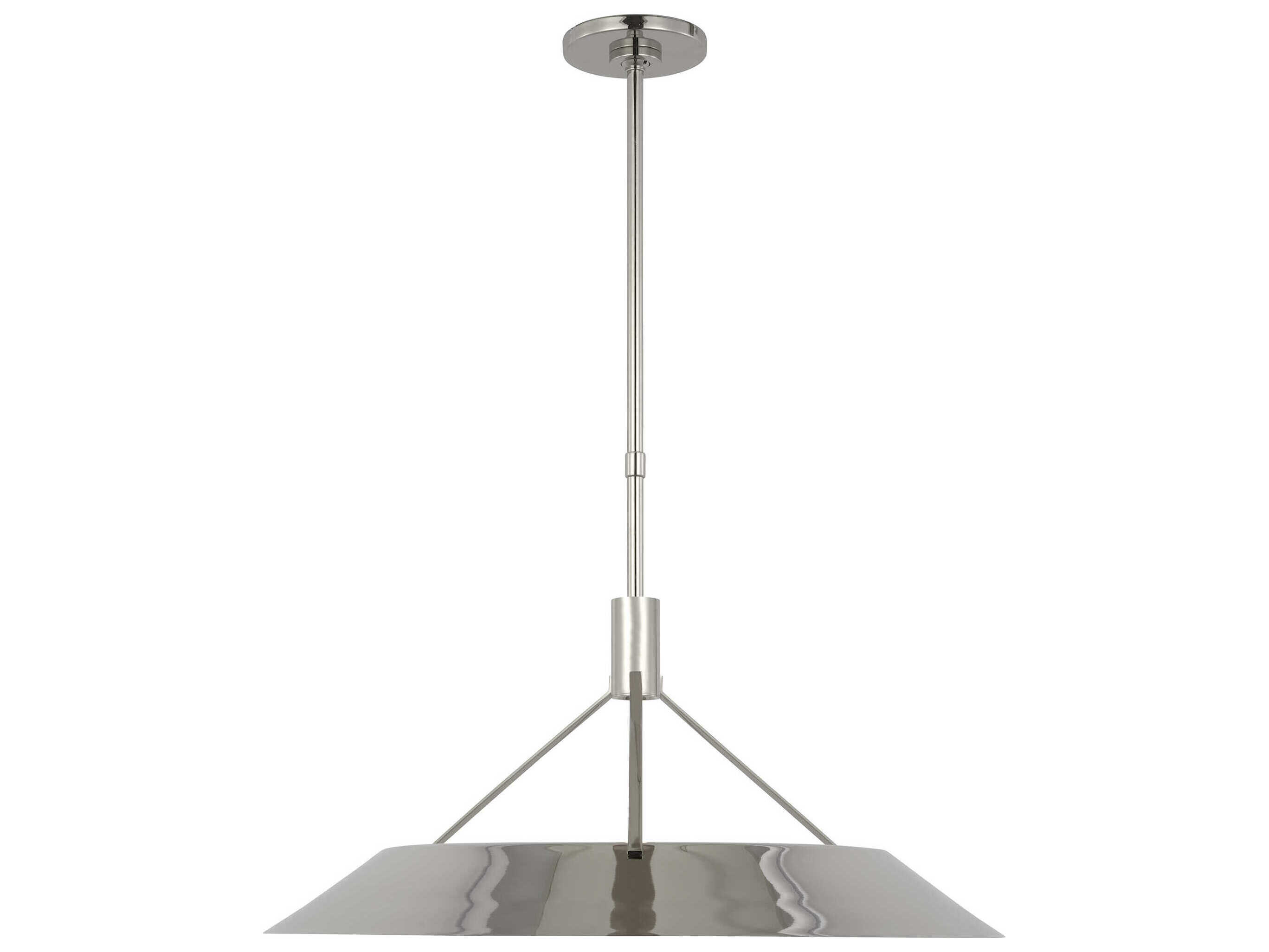 Visual Comfort Modern Sospeso 1-Light Polished Nickel Pendant