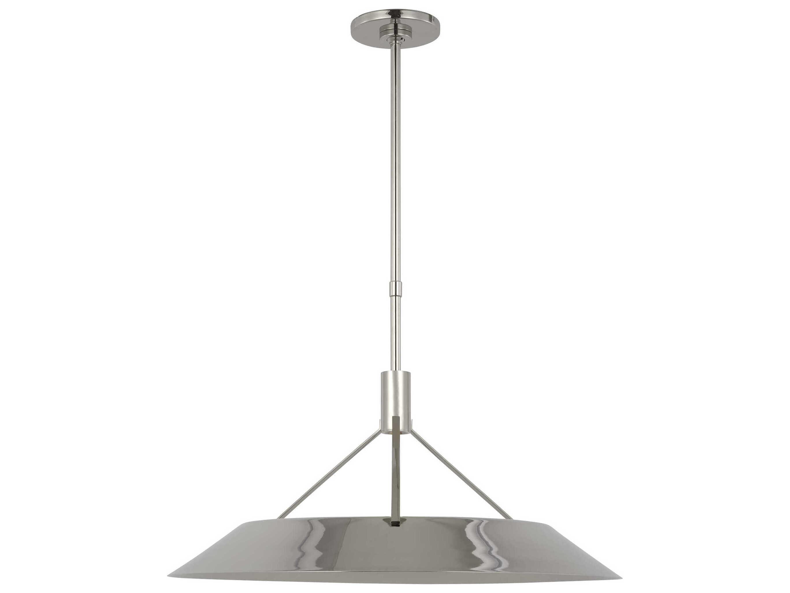 Visual Comfort Modern Sospeso 1-Light Polished Nickel Pendant