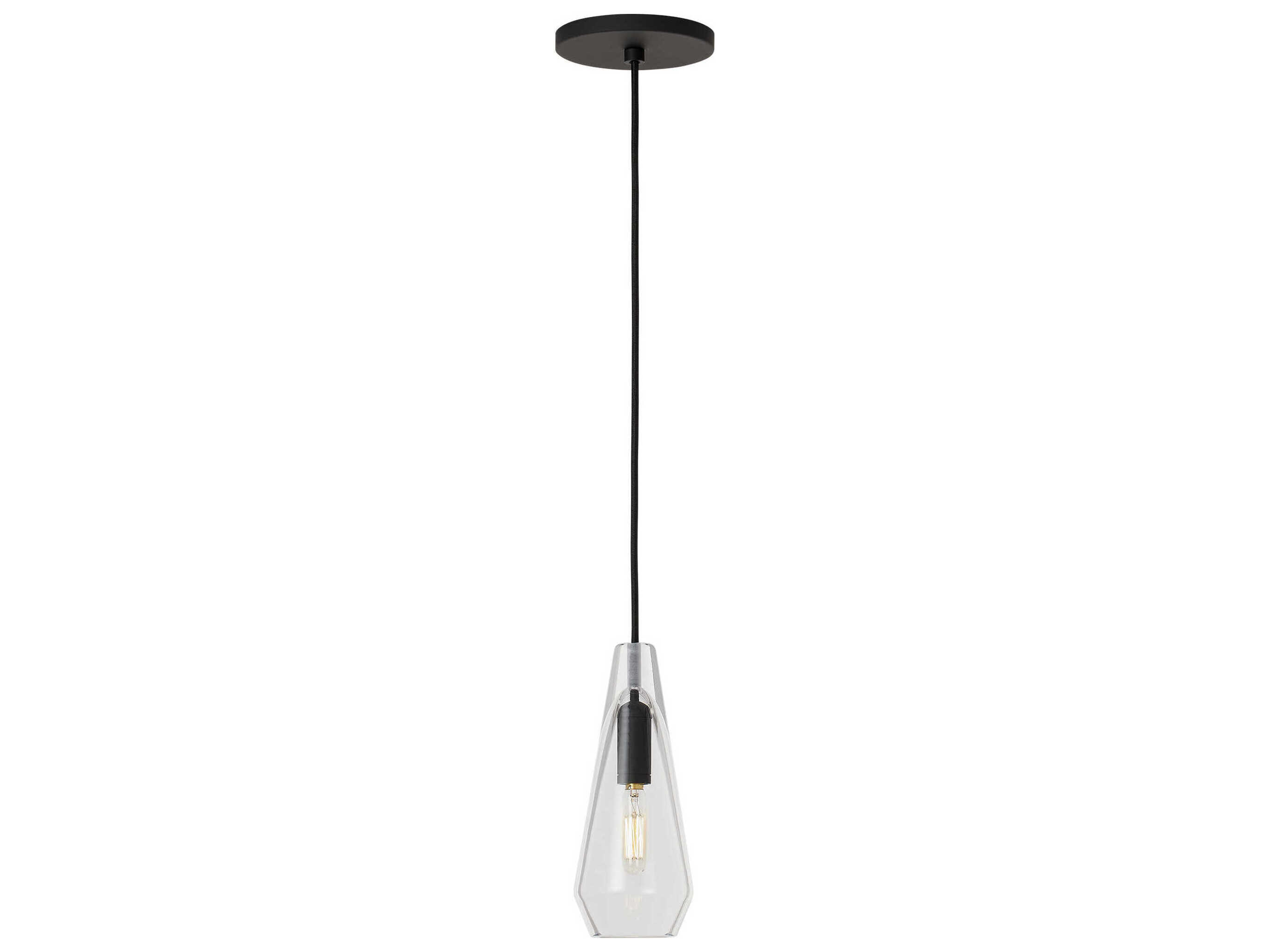 Visual Comfort Modern Lustra 1-Light Nightshade Black Mini Pendant