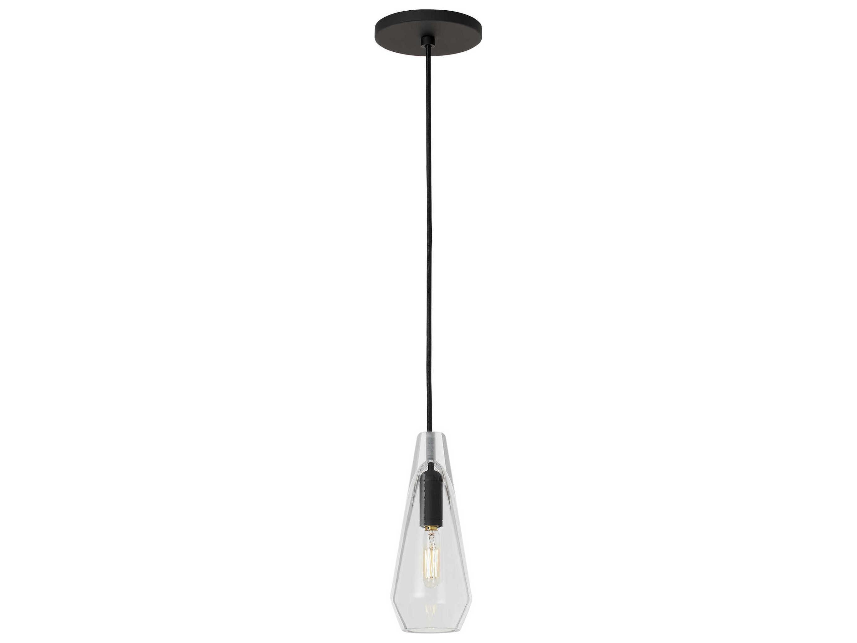 Visual Comfort Modern Lustra 1-Light Nightshade Black Mini Pendant