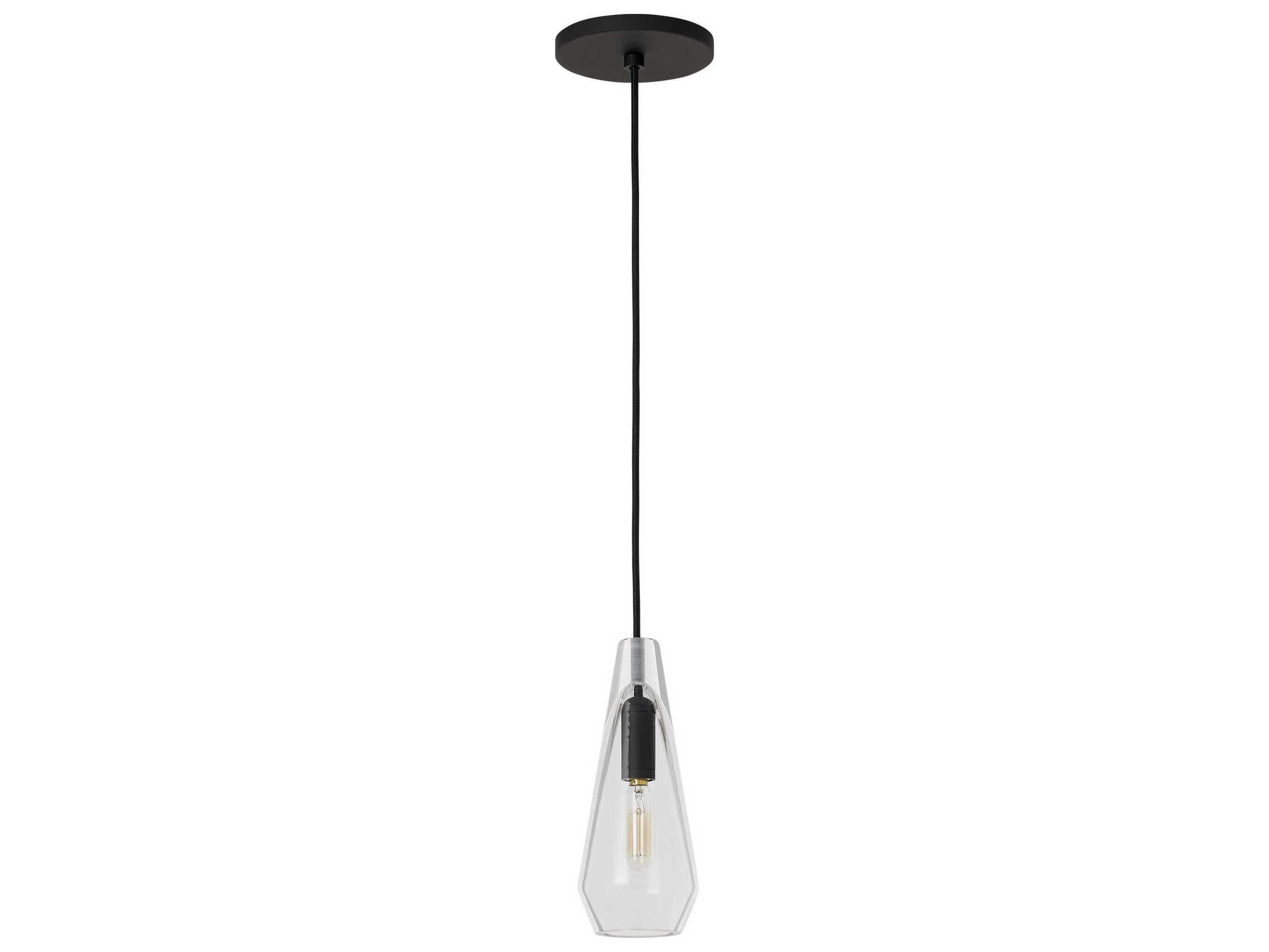 Visual Comfort Modern Lustra 1-Light Nightshade Black Mini Pendant