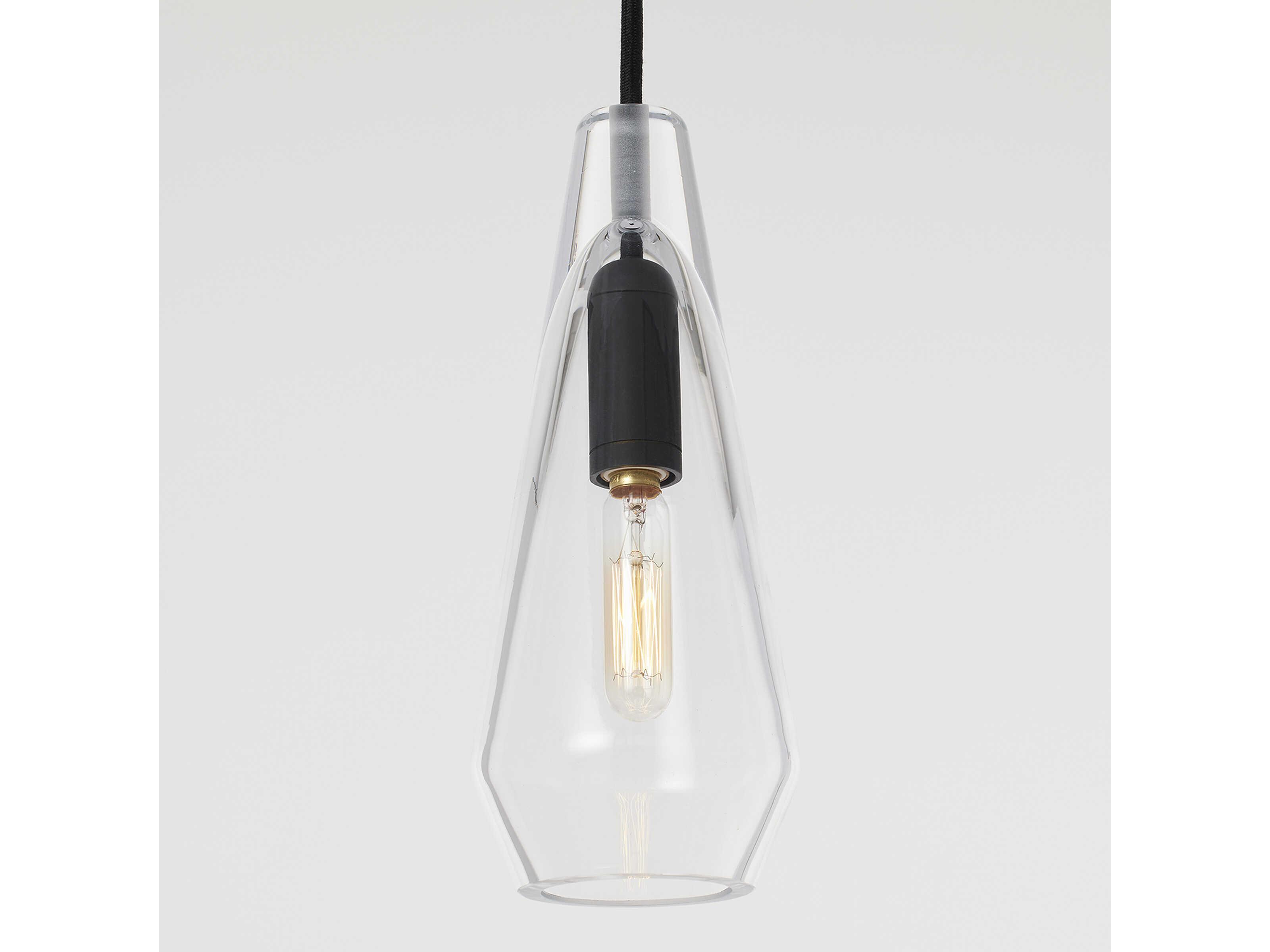 Visual Comfort Modern Lustra 1-Light Nightshade Black Mini Pendant