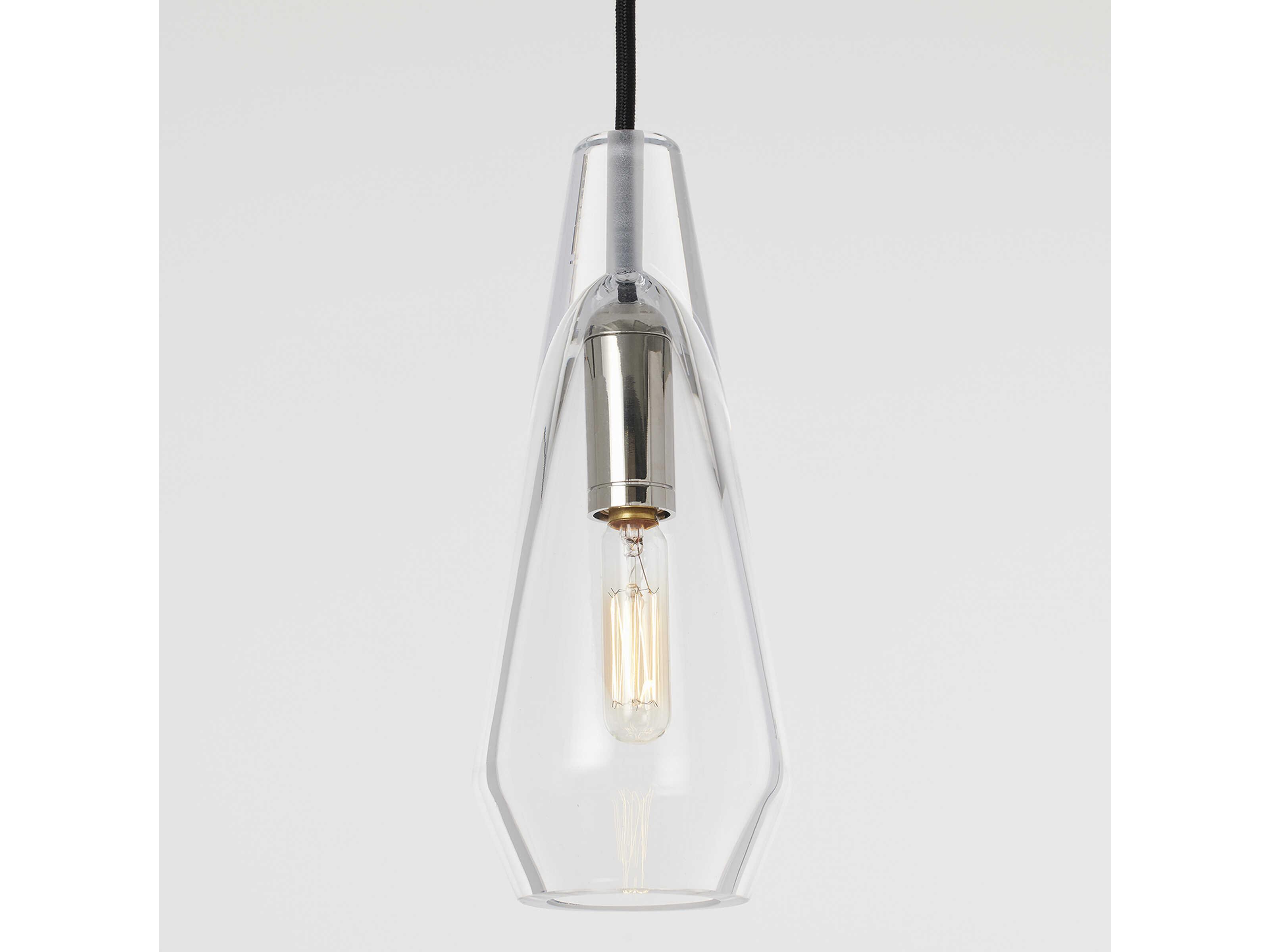 Visual Comfort Modern Lustra 1-Light Polished Nickel Mini Pendant