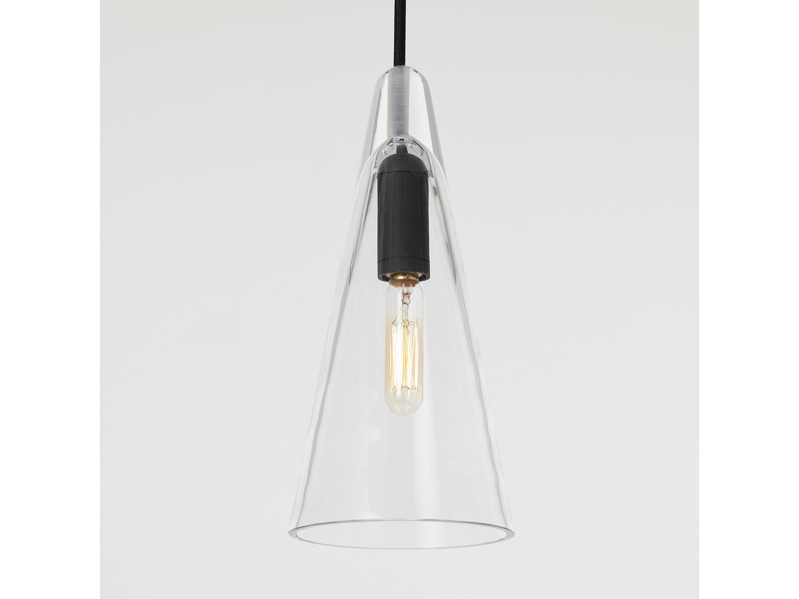 Visual Comfort Modern Selina 1-Light Nightshade Black Mini Pendant