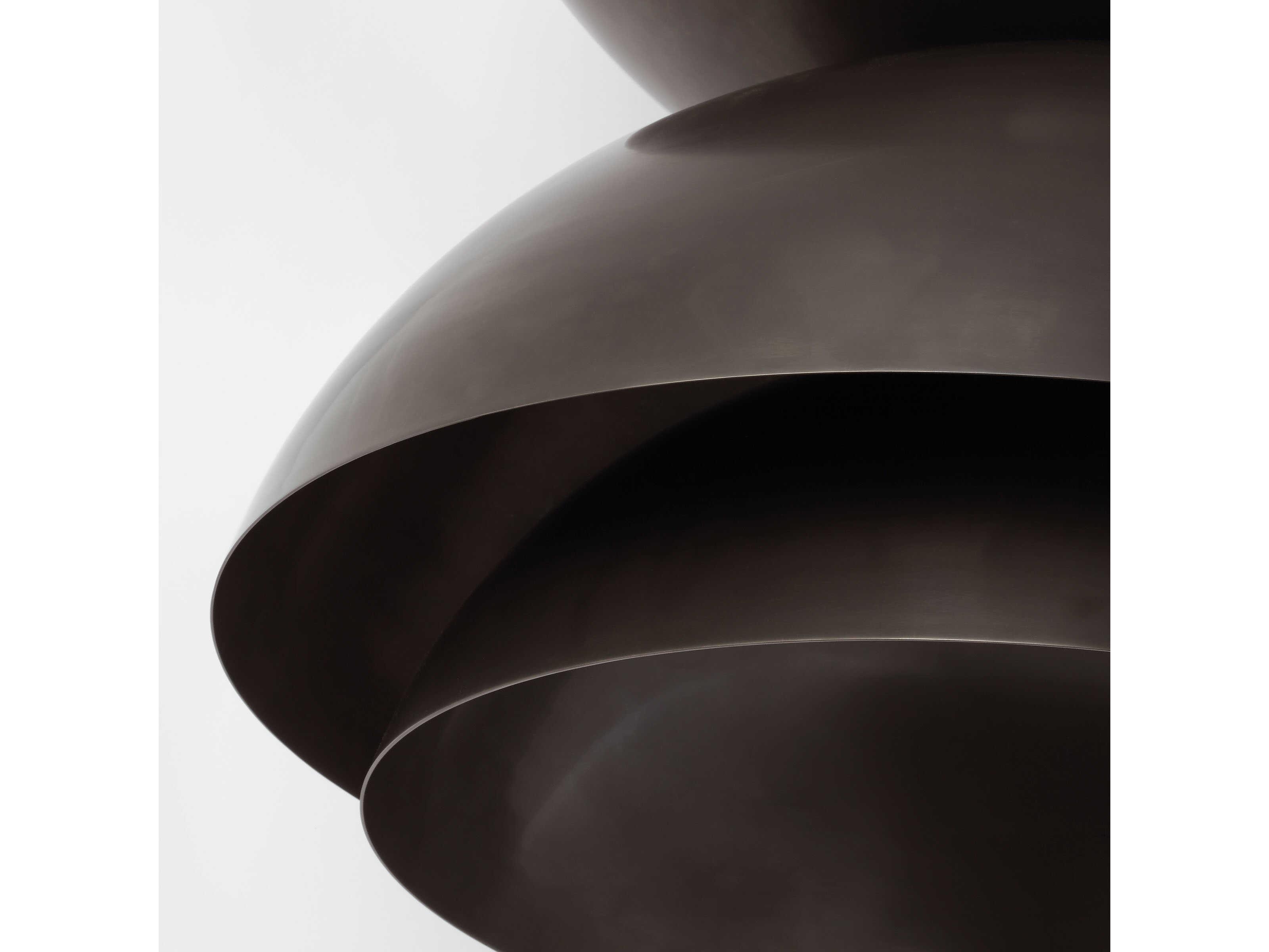 Visual Comfort Modern Shanti 2-Light Dark Bronze Dome Pendant