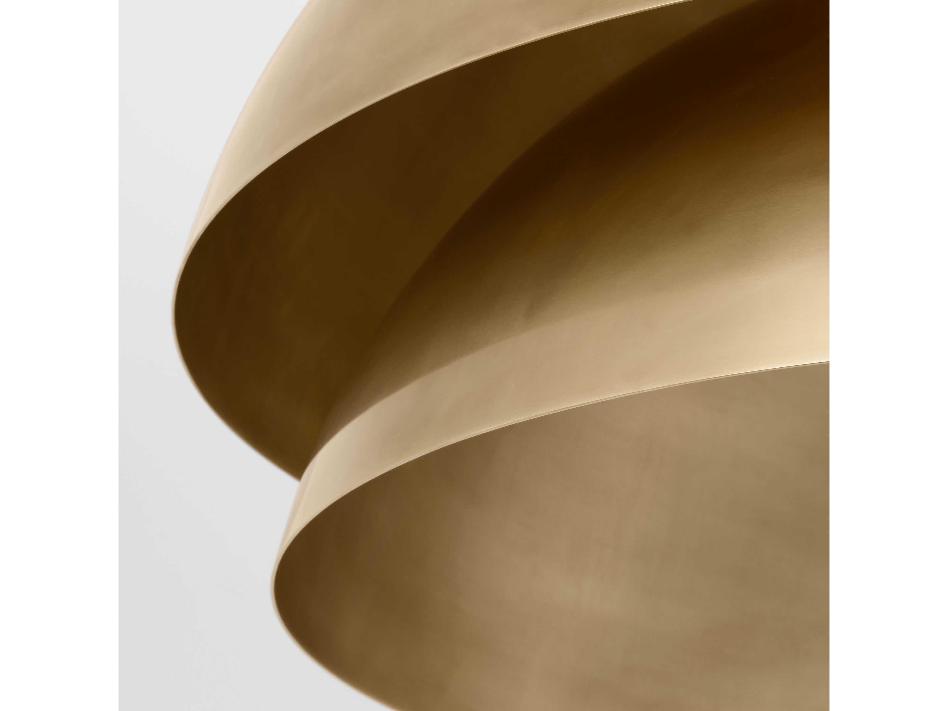 Visual Comfort Modern Shanti 2-Light Natural Brass Dome Pendant