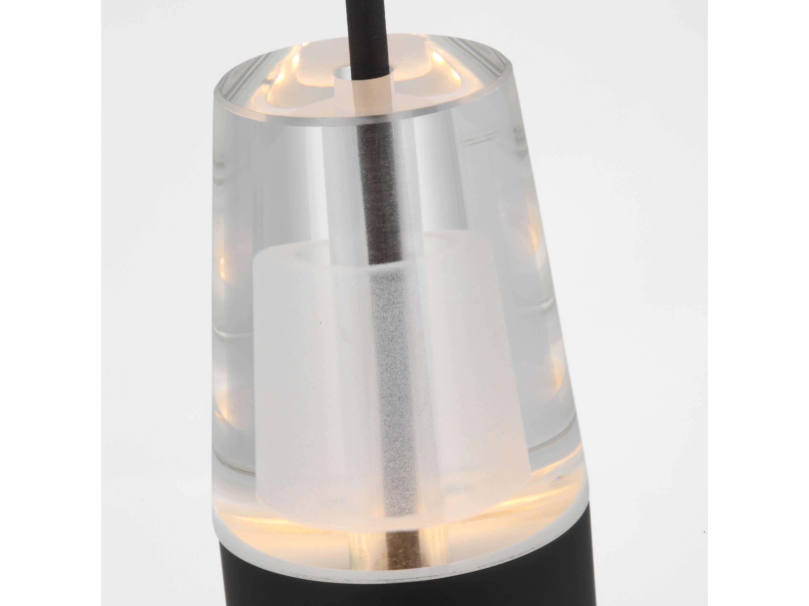 Visual Comfort Modern Lassell 1-Light Nightshade Black Mini Pendant