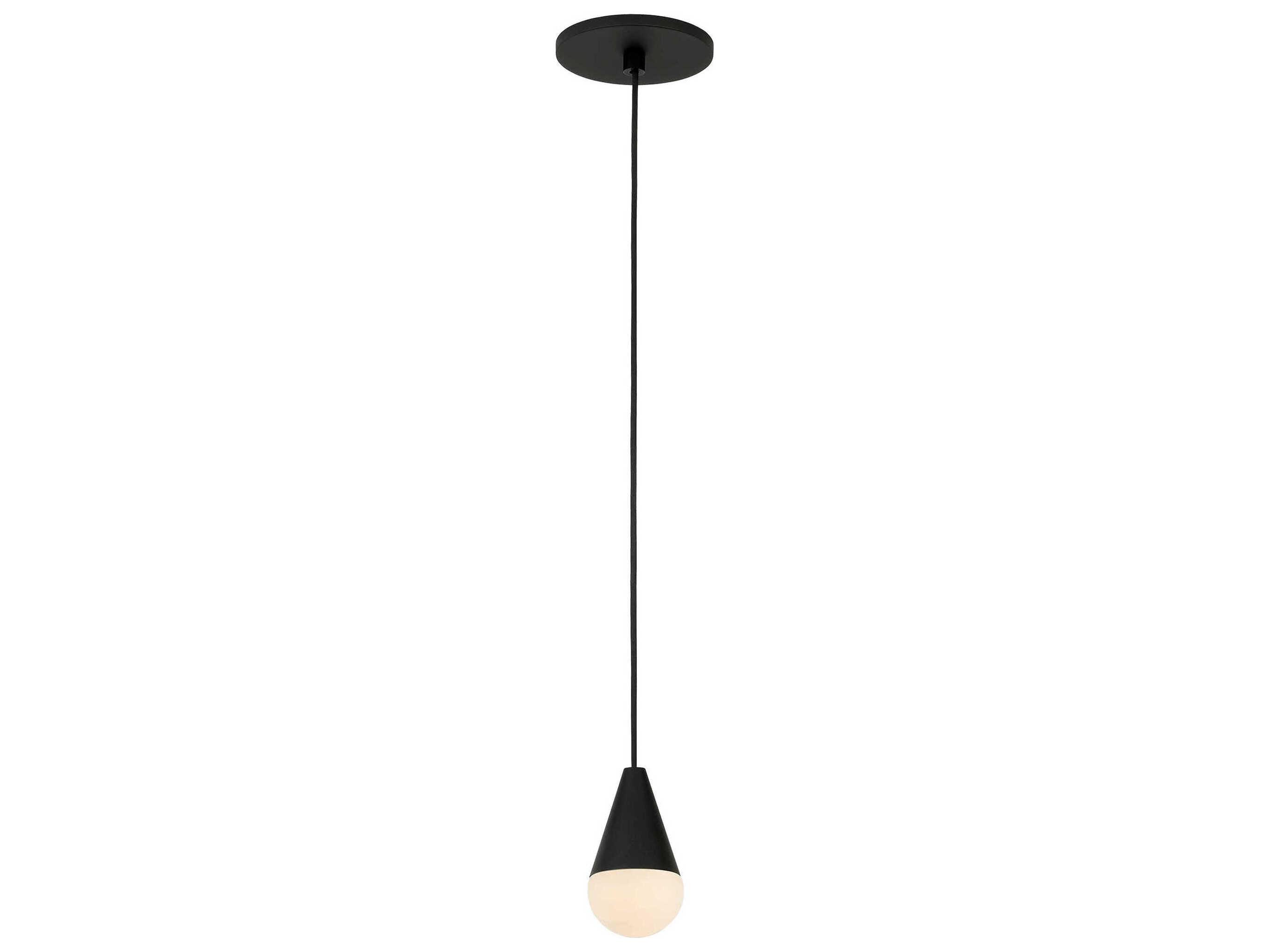 Visual Comfort Modern Cupola 1-Light Nightshade Black Mini Pendant