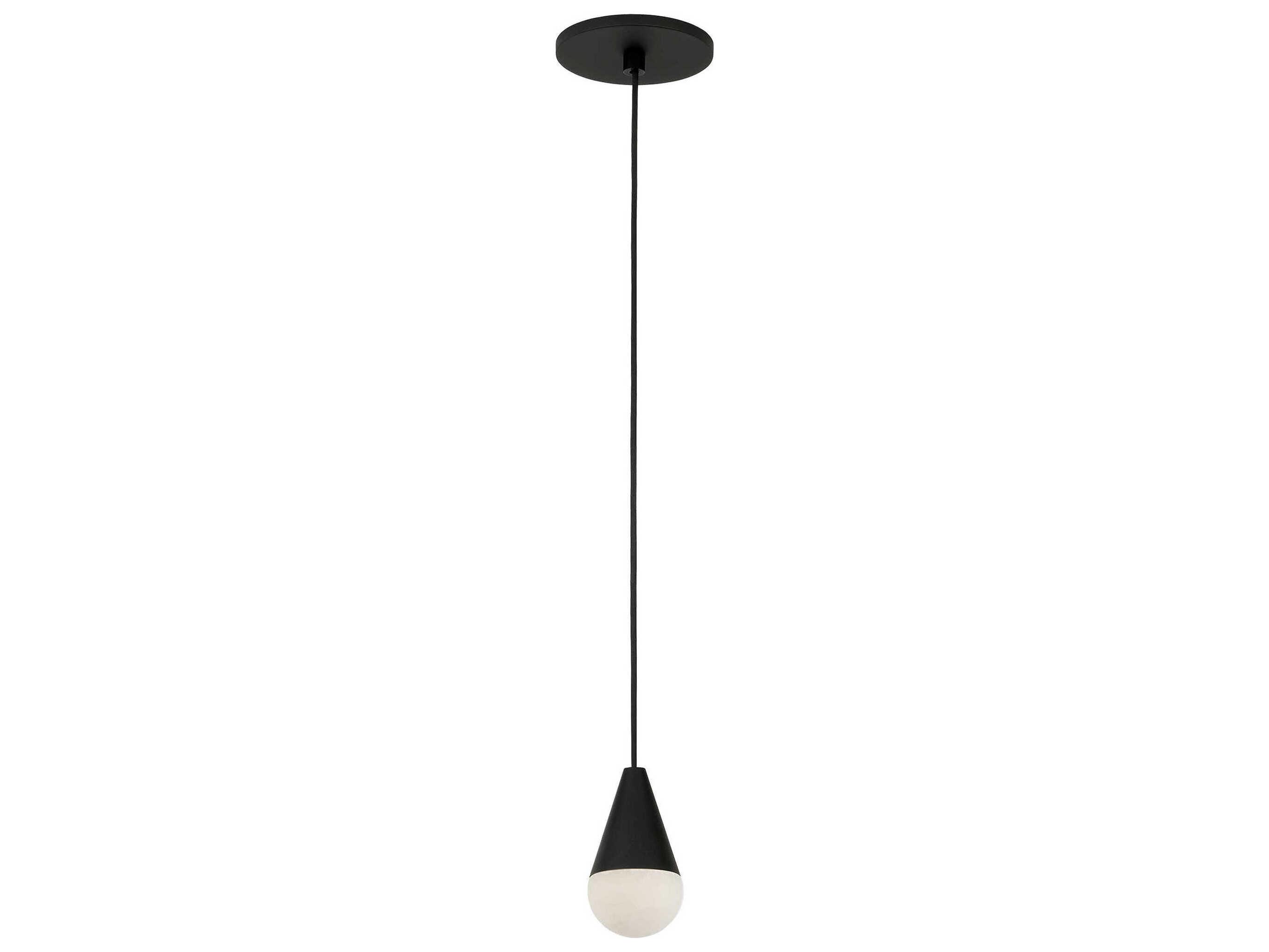 Visual Comfort Modern Cupola 1-Light Nightshade Black Mini Pendant