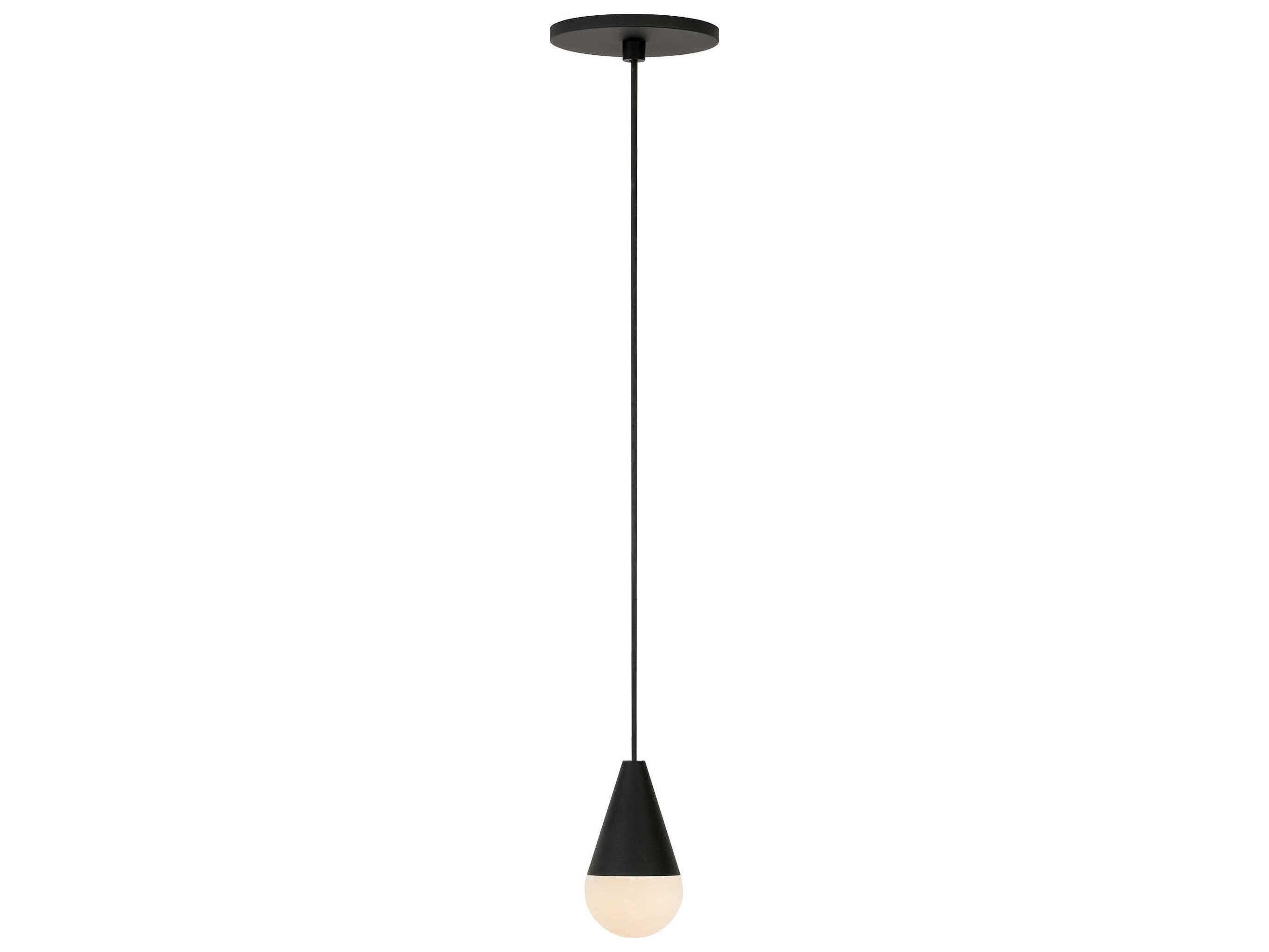 Visual Comfort Modern Cupola 1-Light Nightshade Black Mini Pendant