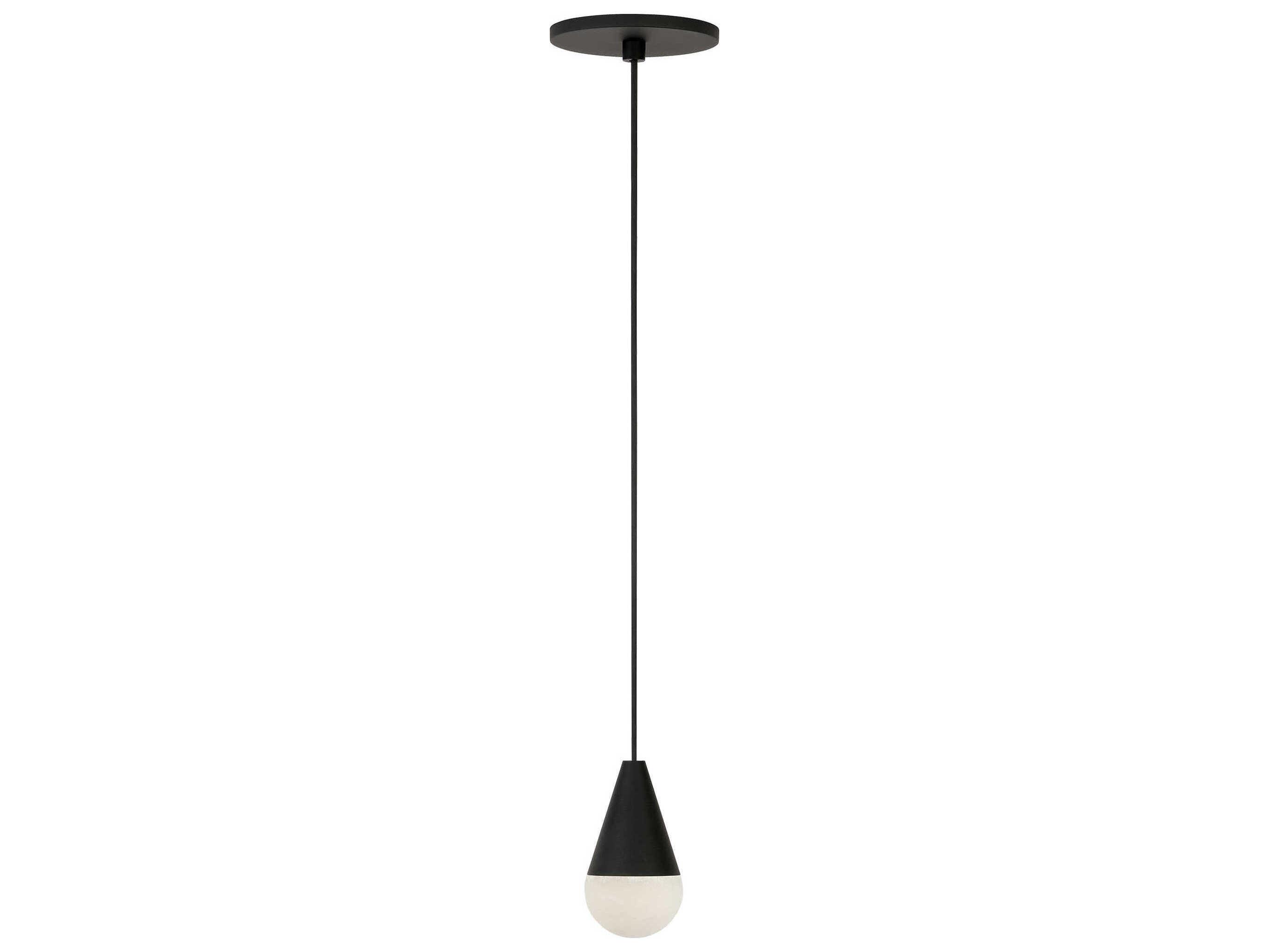 Visual Comfort Modern Cupola 1-Light Nightshade Black Mini Pendant