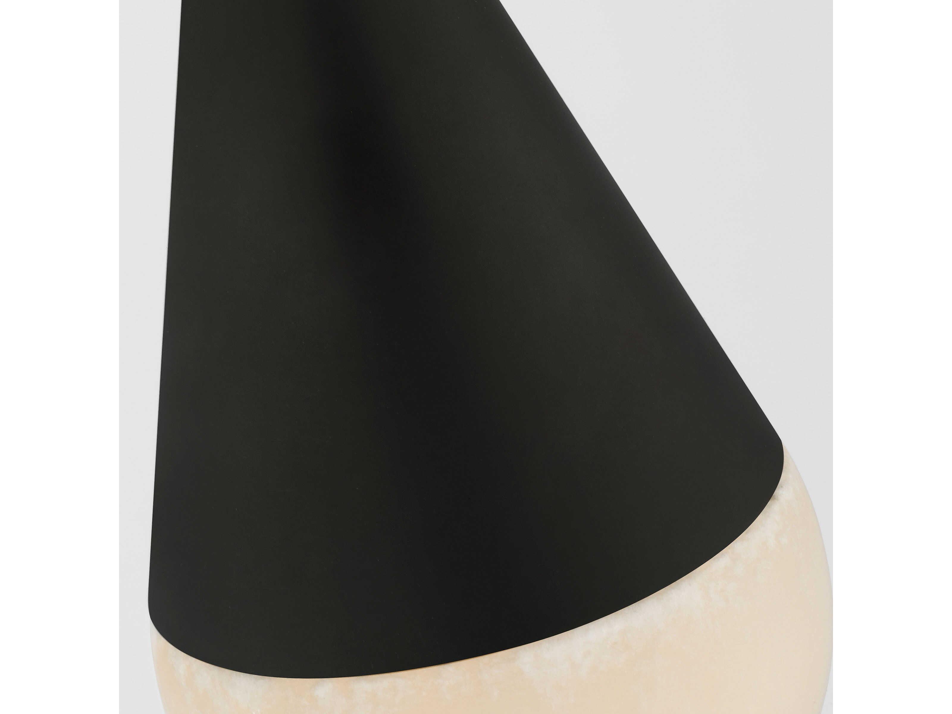 Visual Comfort Modern Cupola 1-Light Nightshade Black Mini Pendant
