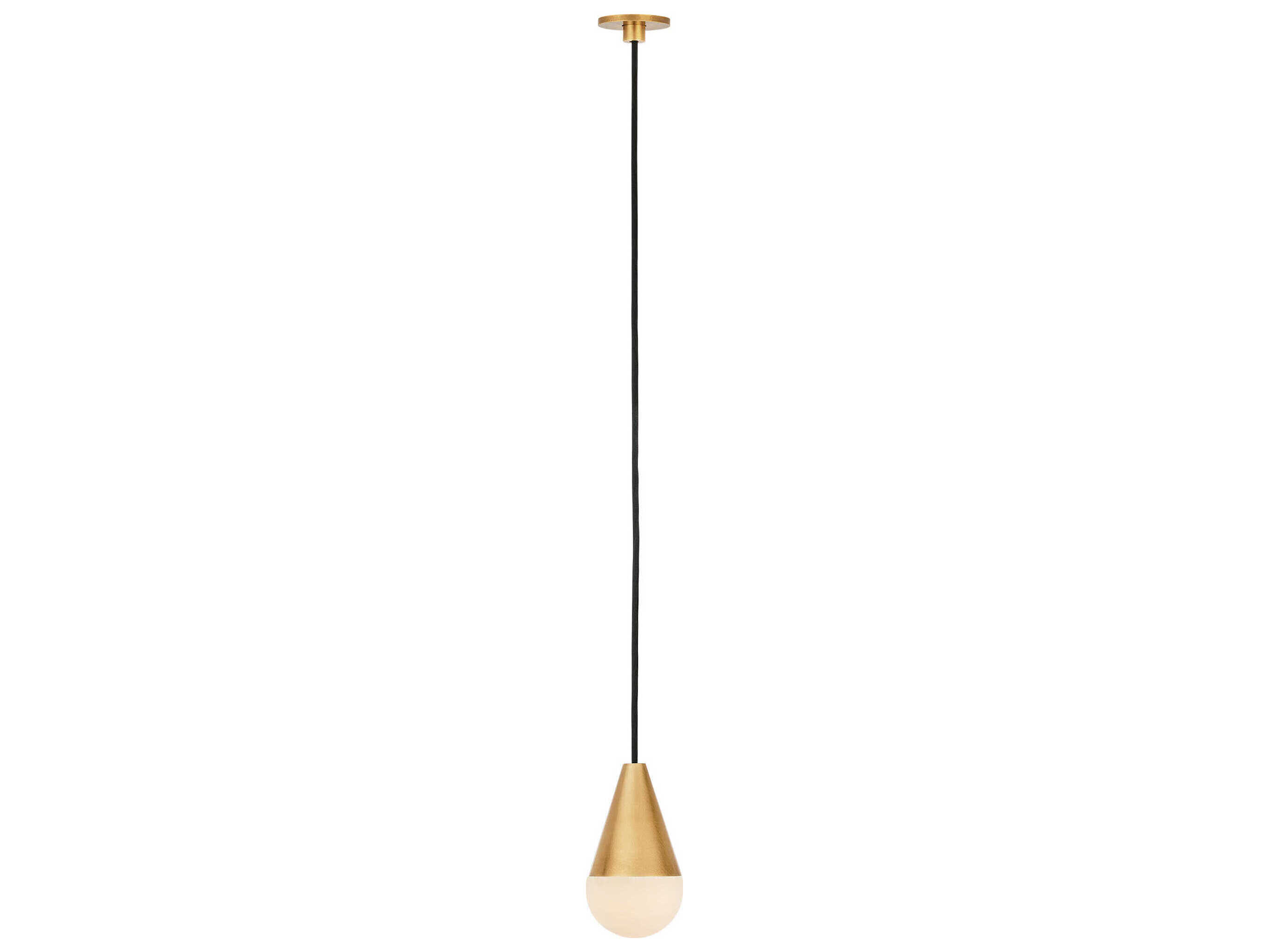 Visual Comfort Modern Cupola 1-Light Hand Rubbed Antique Brass Mini Pendant