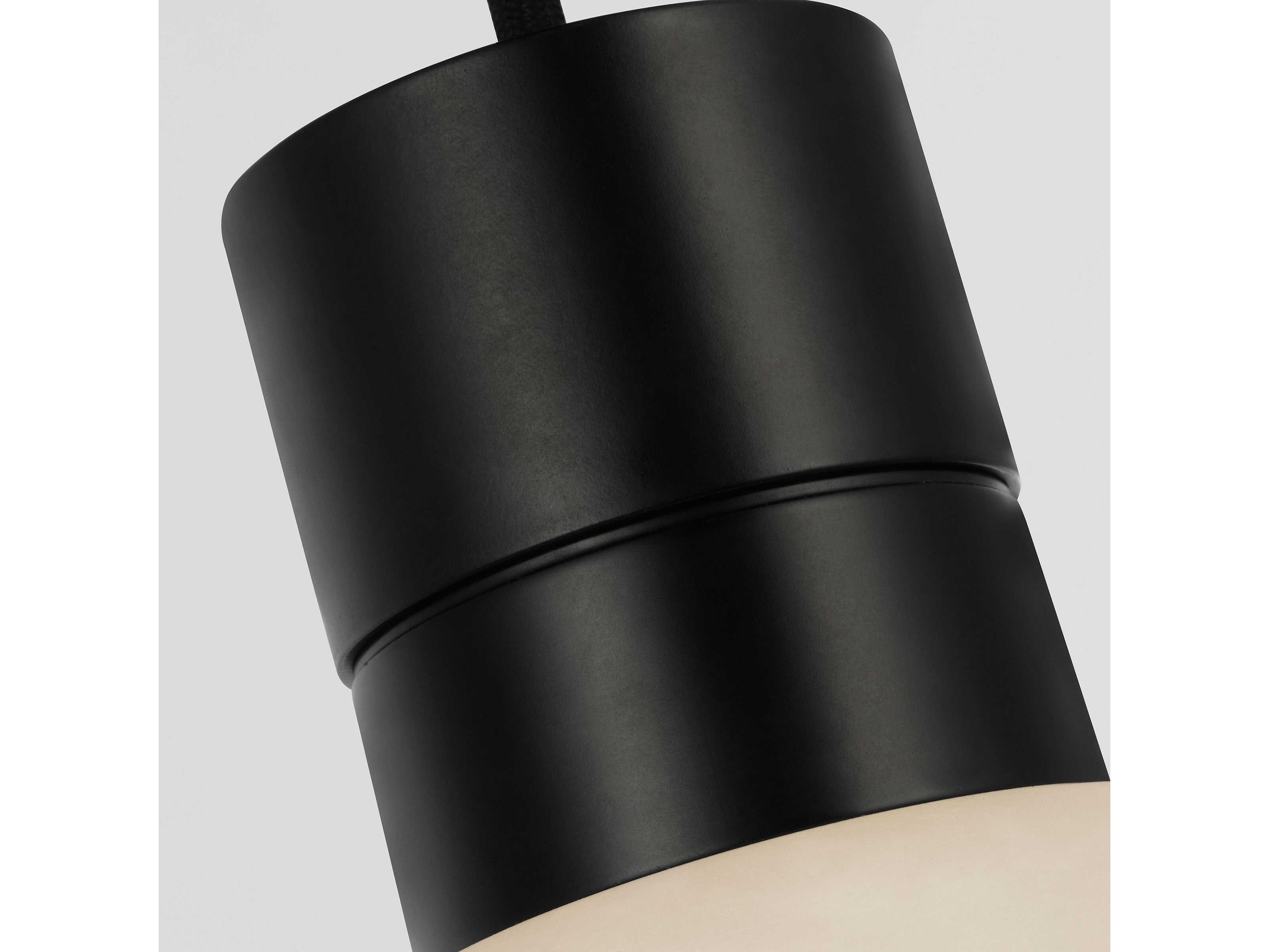 Visual Comfort Modern Mina 1-Light Black Mini Pendant