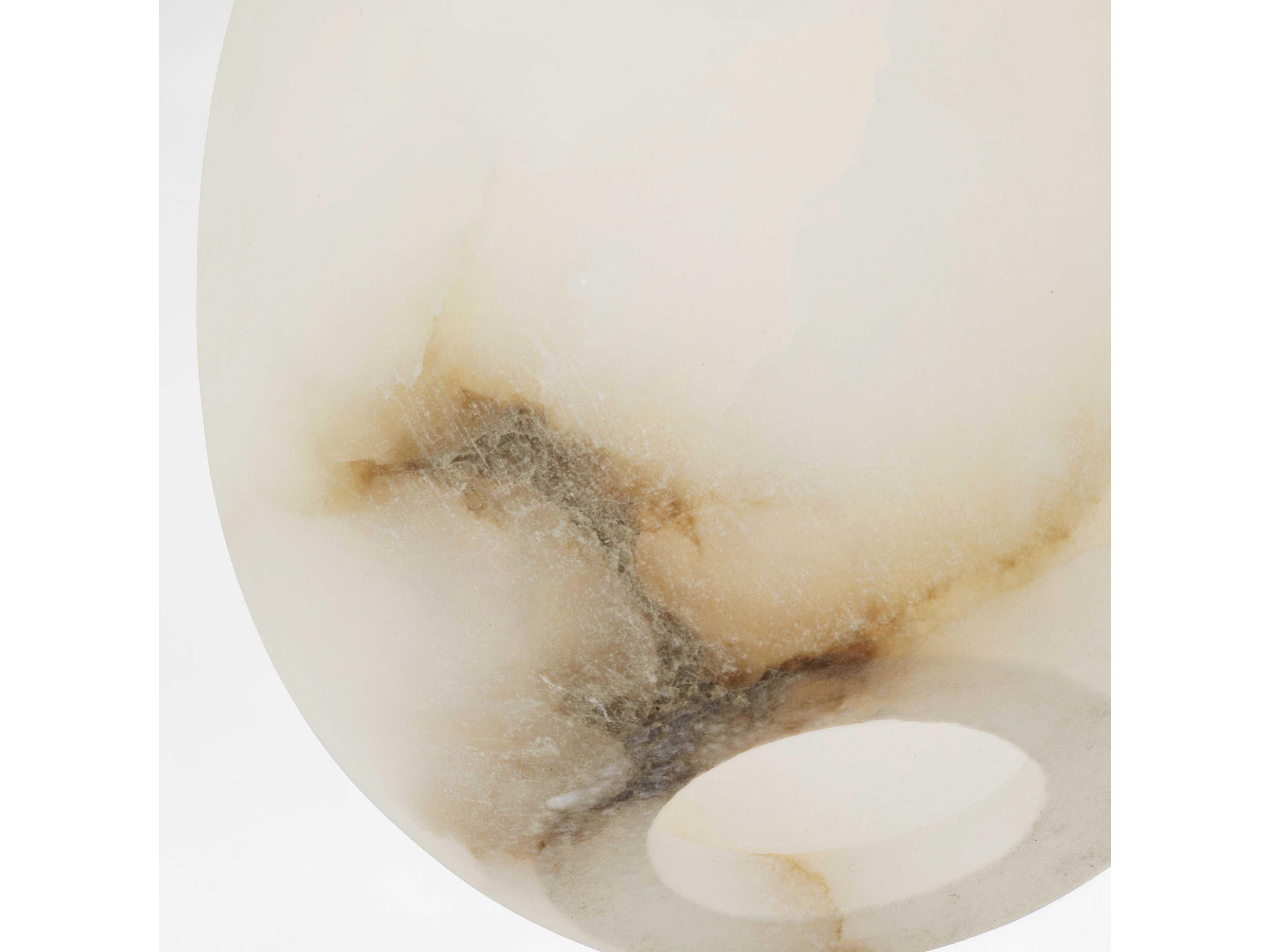 Visual Comfort Modern Alina 1-Light Polished Nickel White Mini Pendant