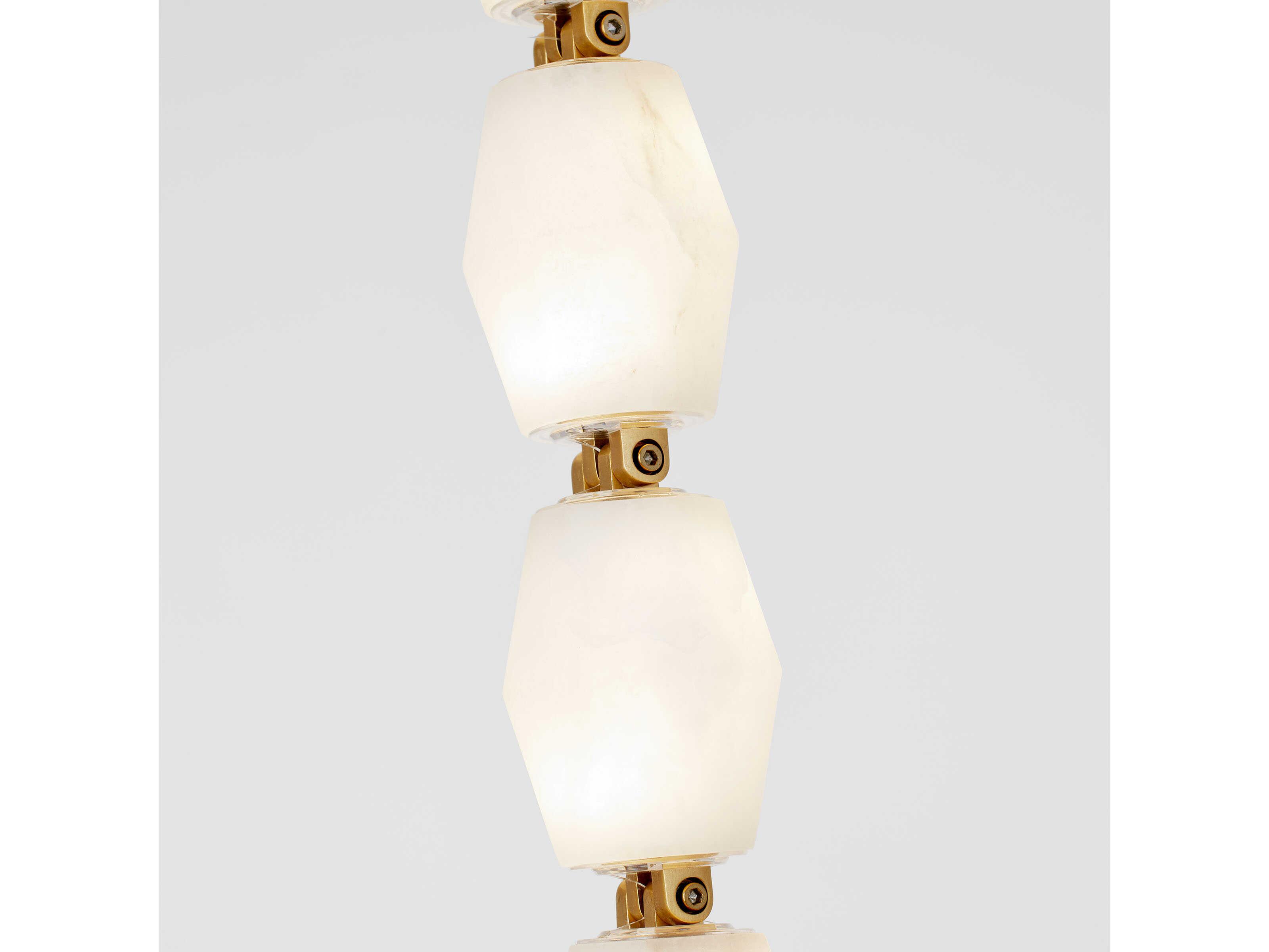 Visual Comfort Modern Collier 1-Light Hand Rubbed Antique Brass Linear Mini Pendant