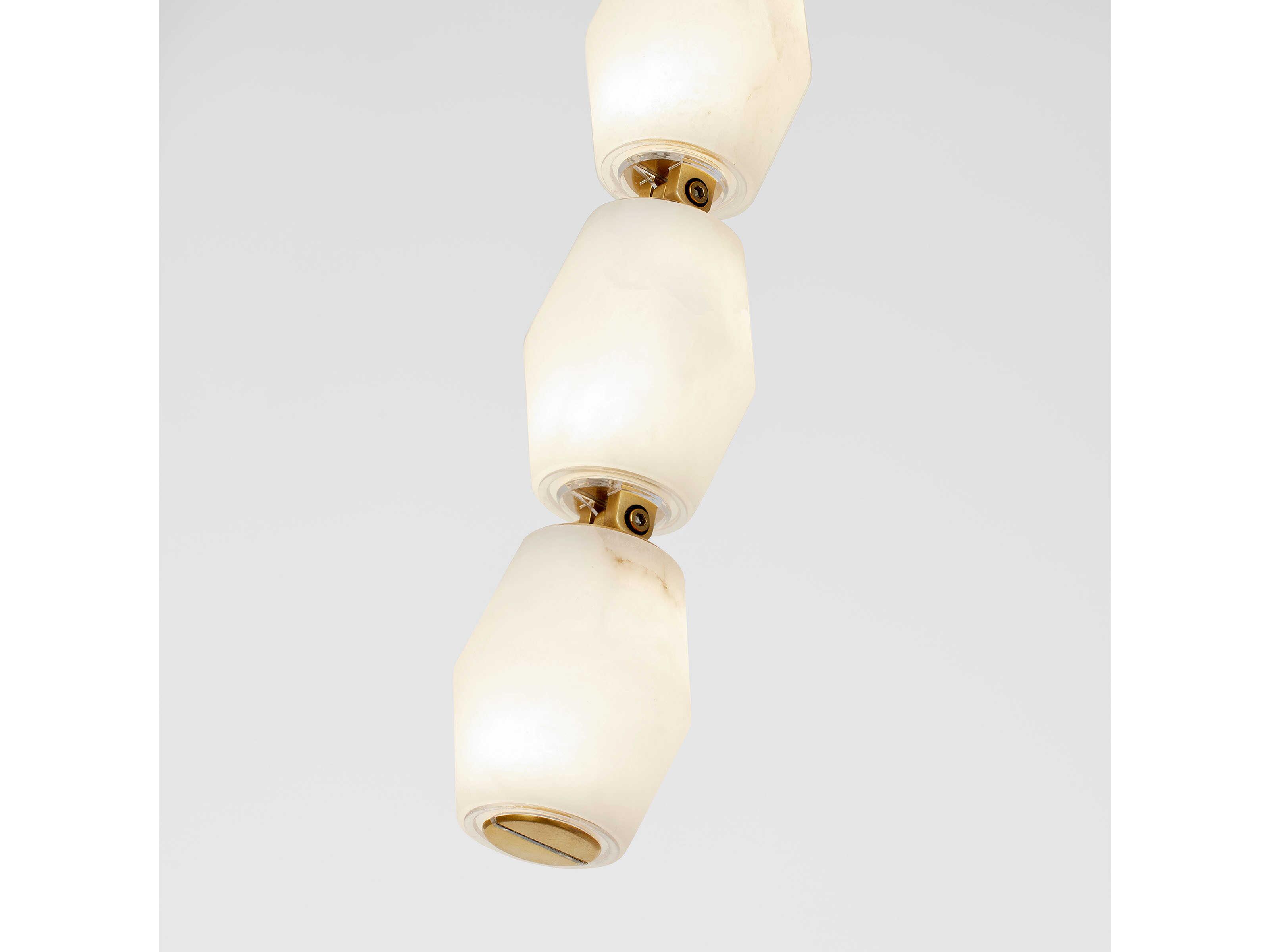 Visual Comfort Modern Collier 1-Light Hand Rubbed Antique Brass Linear Mini Pendant