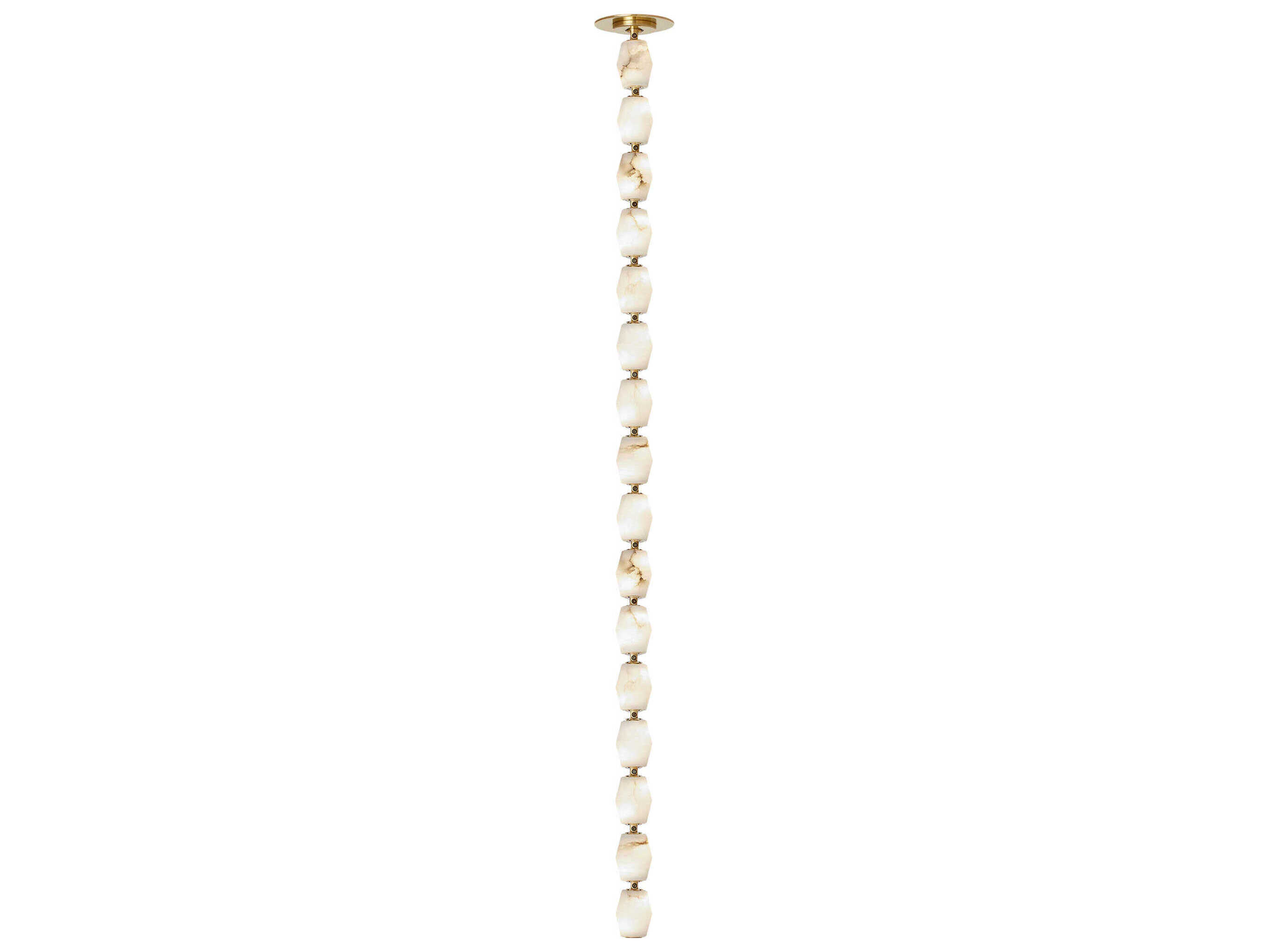 Visual Comfort Modern Collier 1-Light Hand Rubbed Antique Brass Linear Mini Pendant