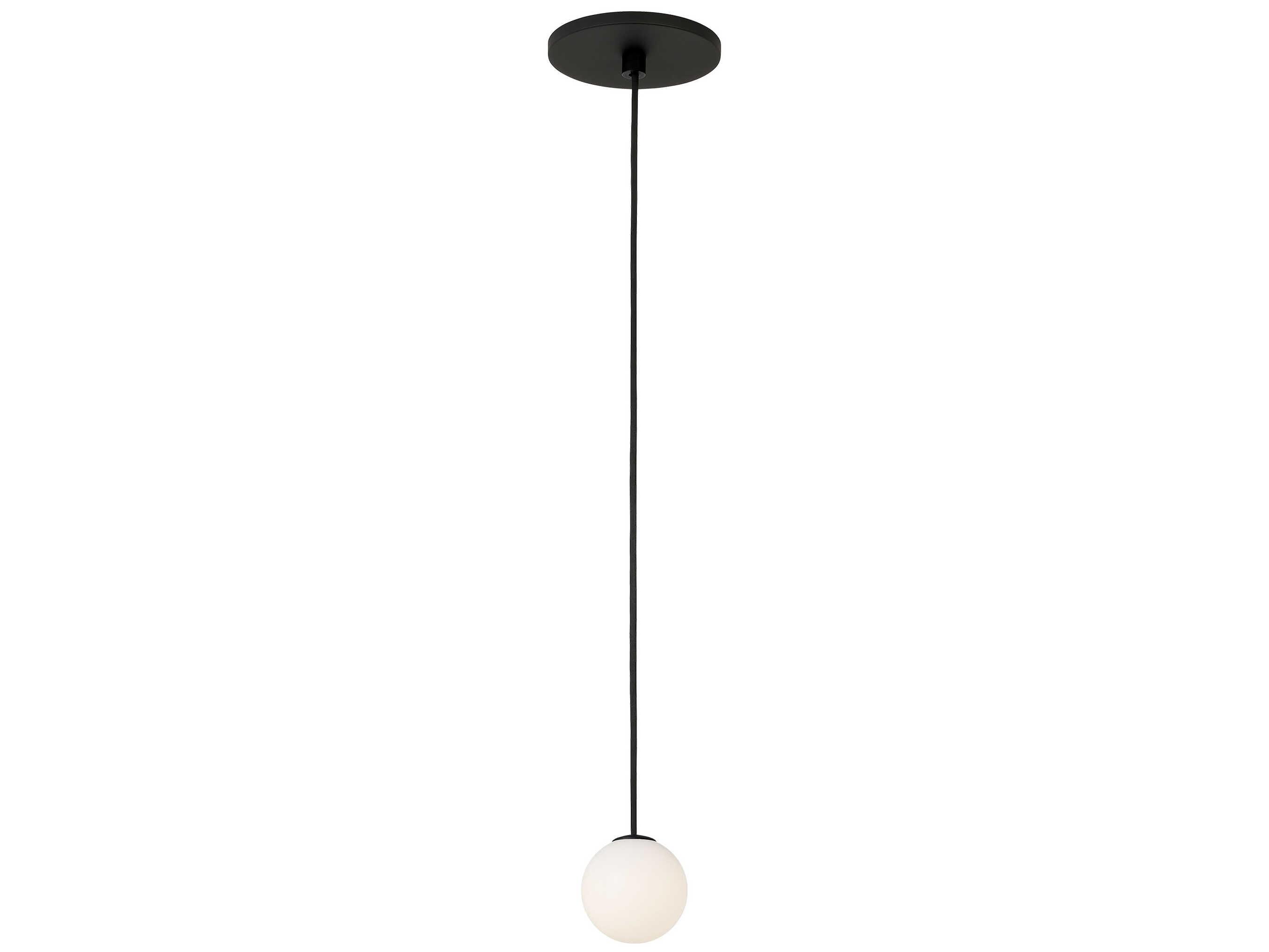Visual Comfort Modern Orbet 1-Light Nightshade Black Globe Mini Pendant