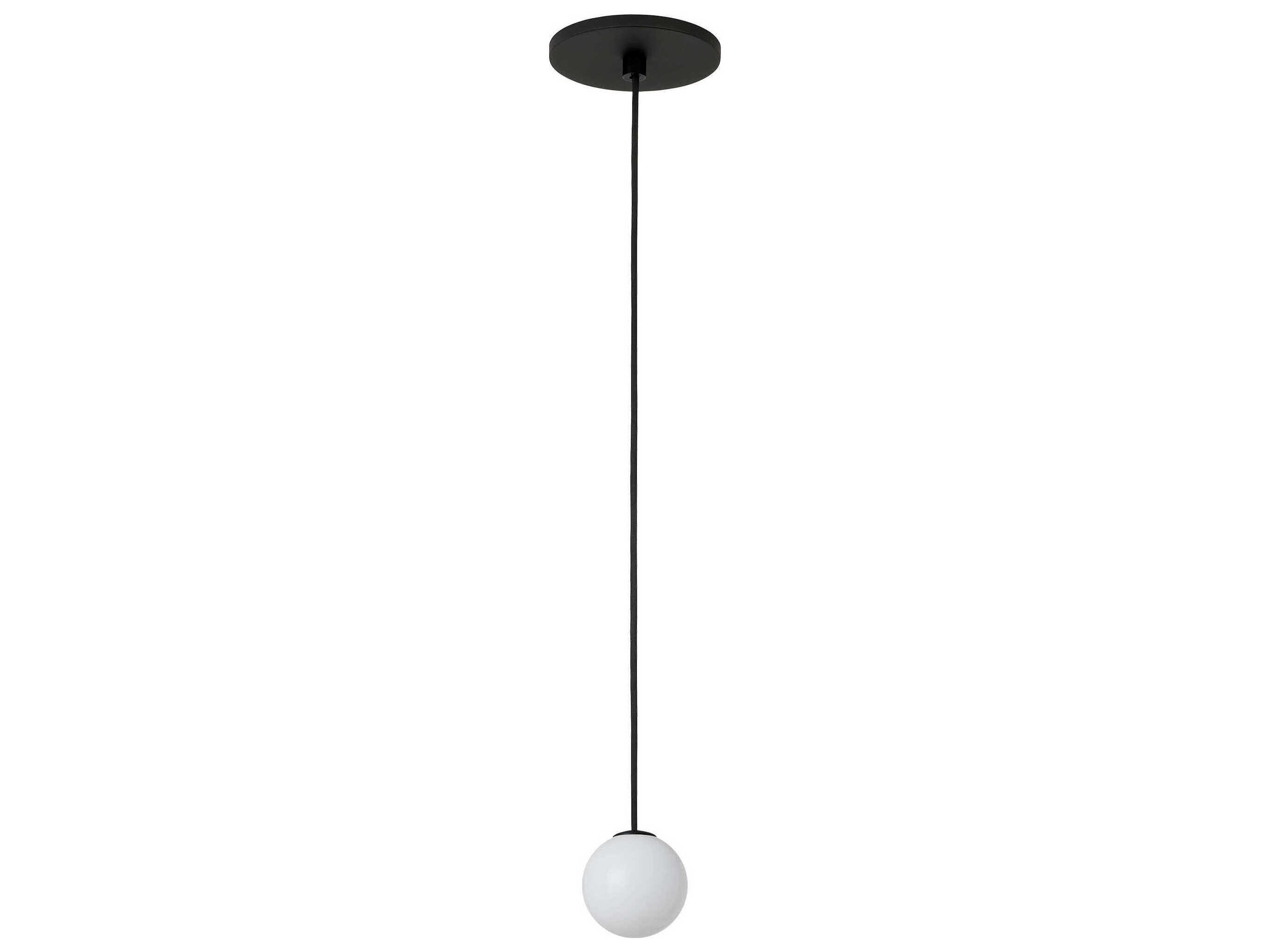 Visual Comfort Modern Orbet 1-Light Nightshade Black Globe Mini Pendant