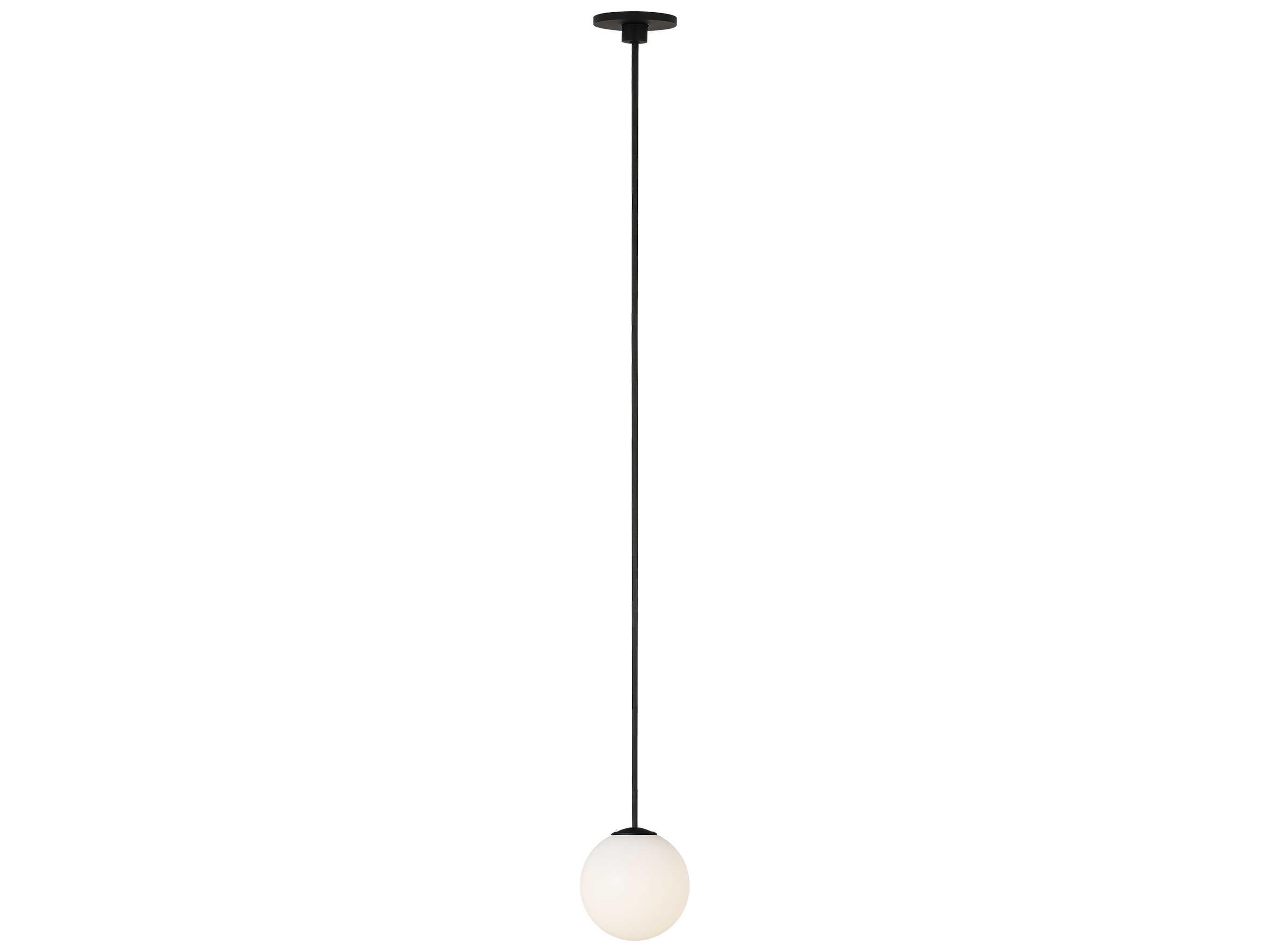 Visual Comfort Modern Orbet 1-Light Nightshade Black Globe Mini Pendant