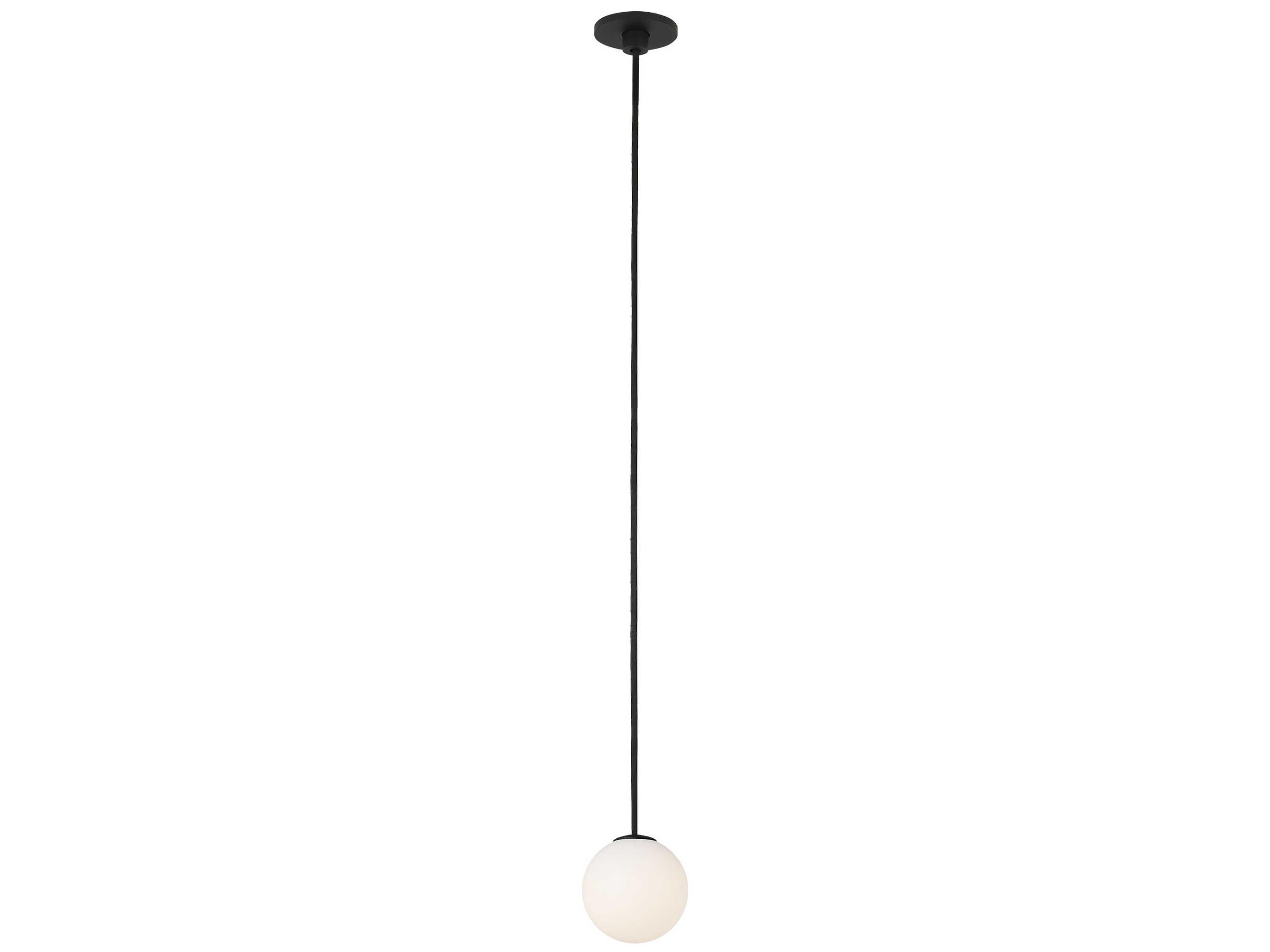 Visual Comfort Modern Orbet 1-Light Nightshade Black Globe Mini Pendant