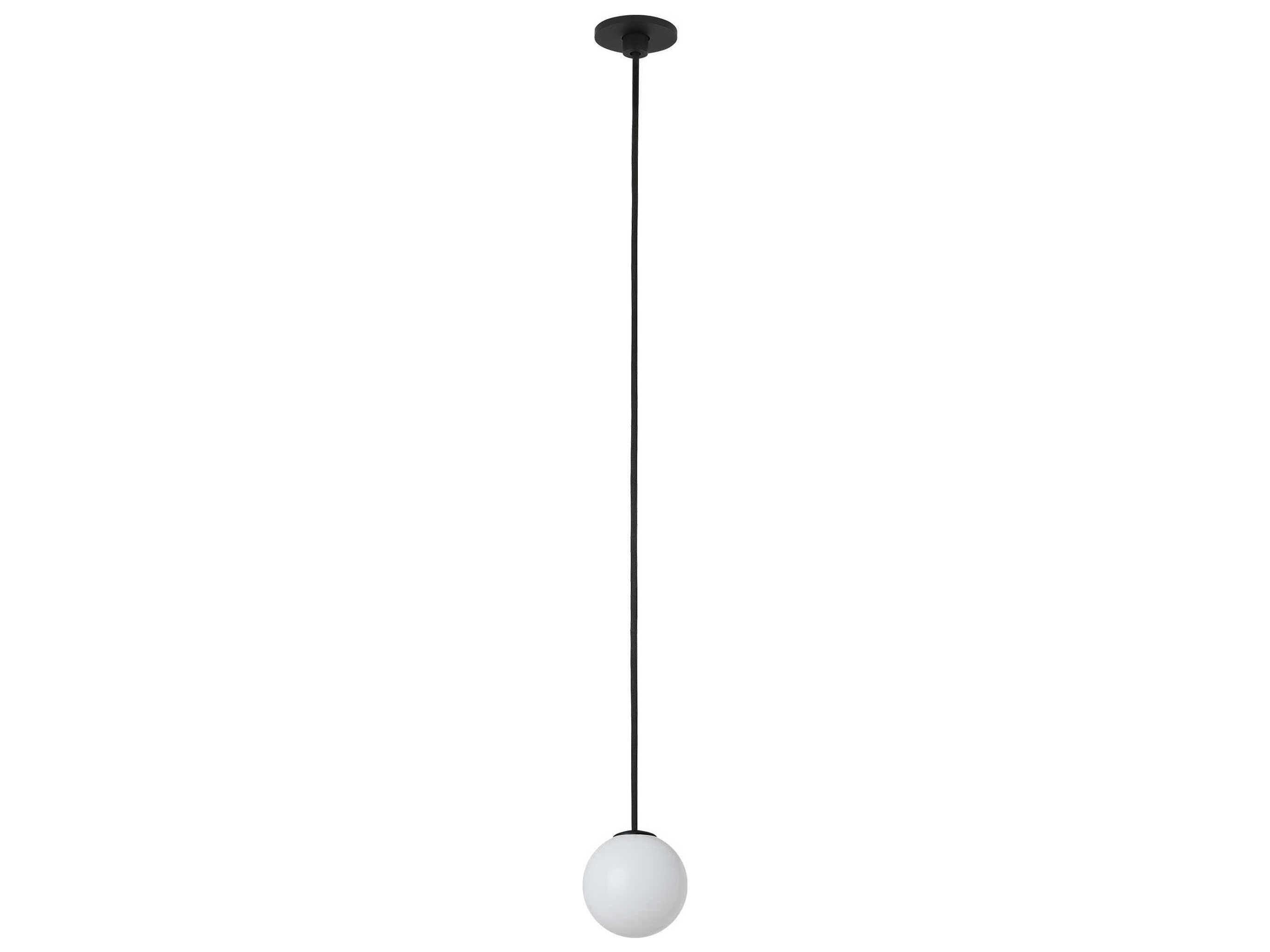Visual Comfort Modern Orbet 1-Light Nightshade Black Globe Mini Pendant