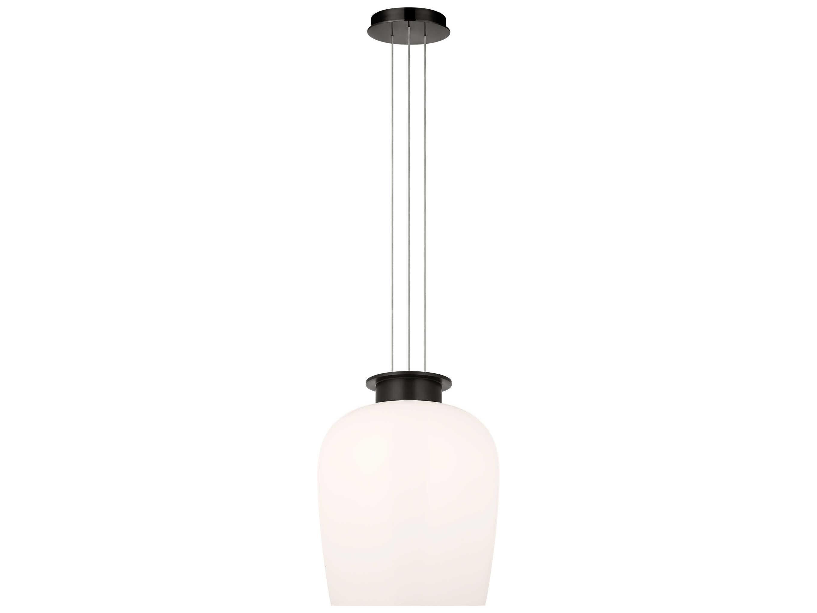 Visual Comfort Modern Vetro 1-Light Bronze Pendant