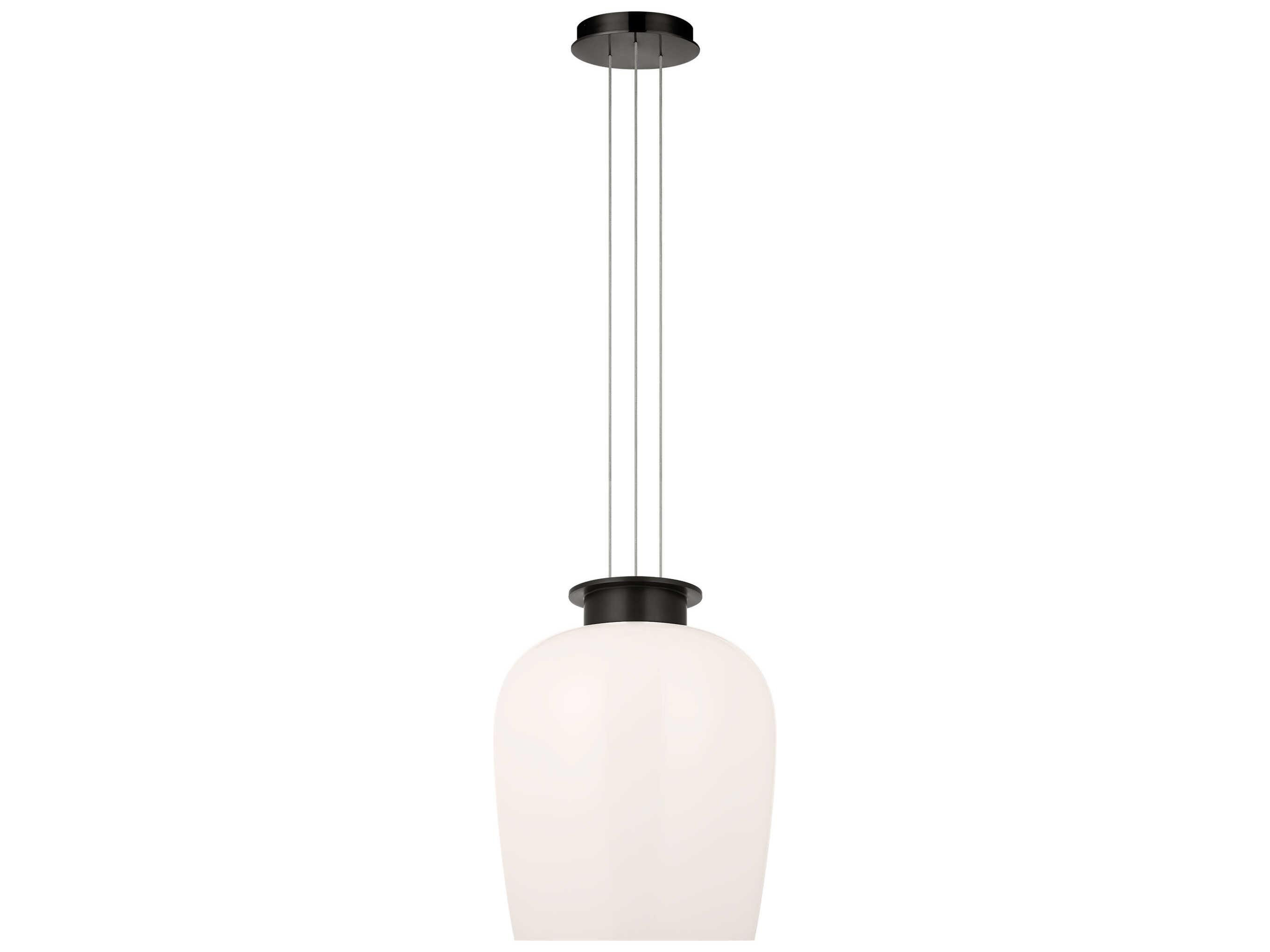 Visual Comfort Modern Vetro 1-Light Bronze Pendant