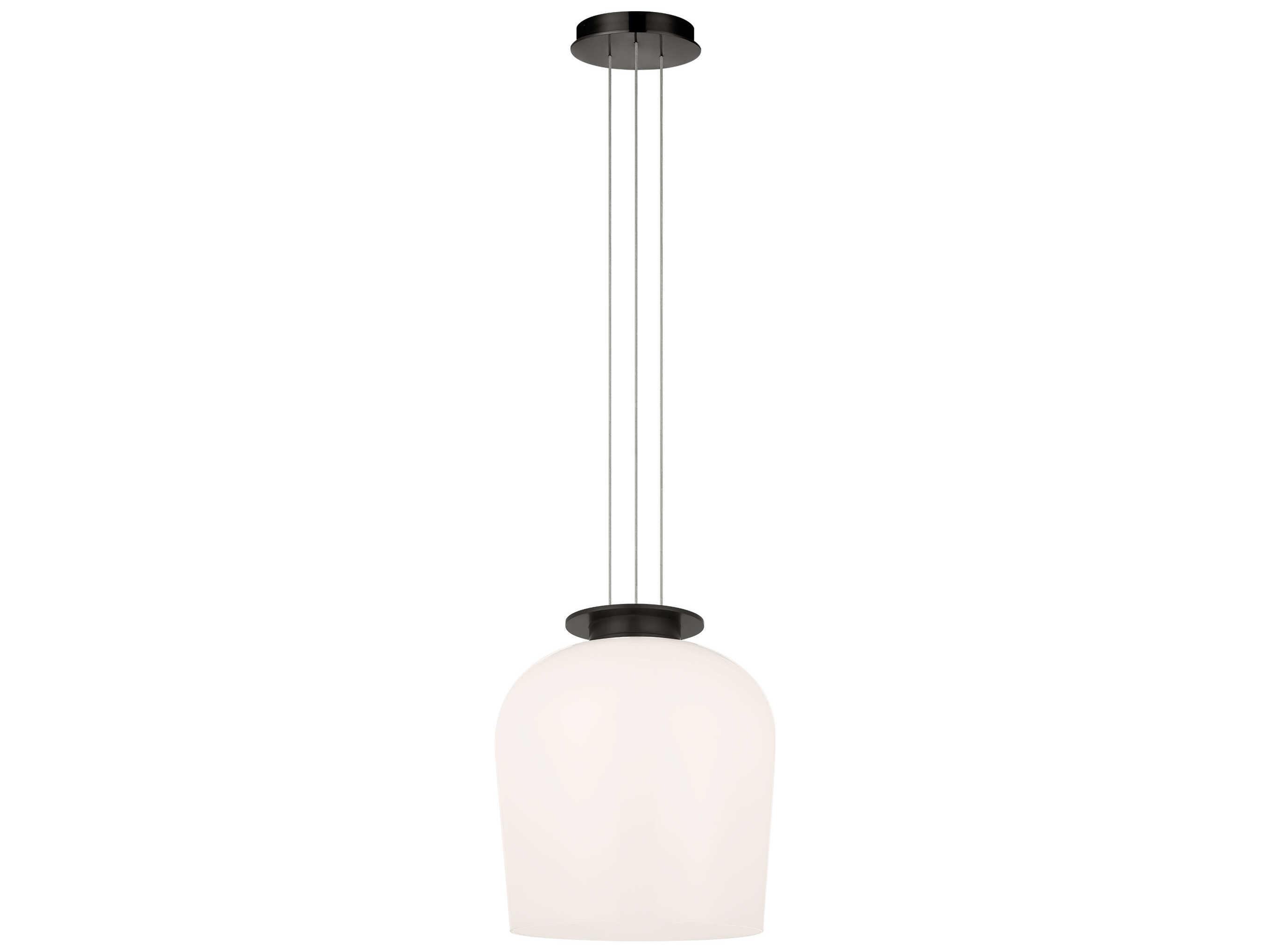 Visual Comfort Modern Vetro 1-Light Bronze Mini Pendant