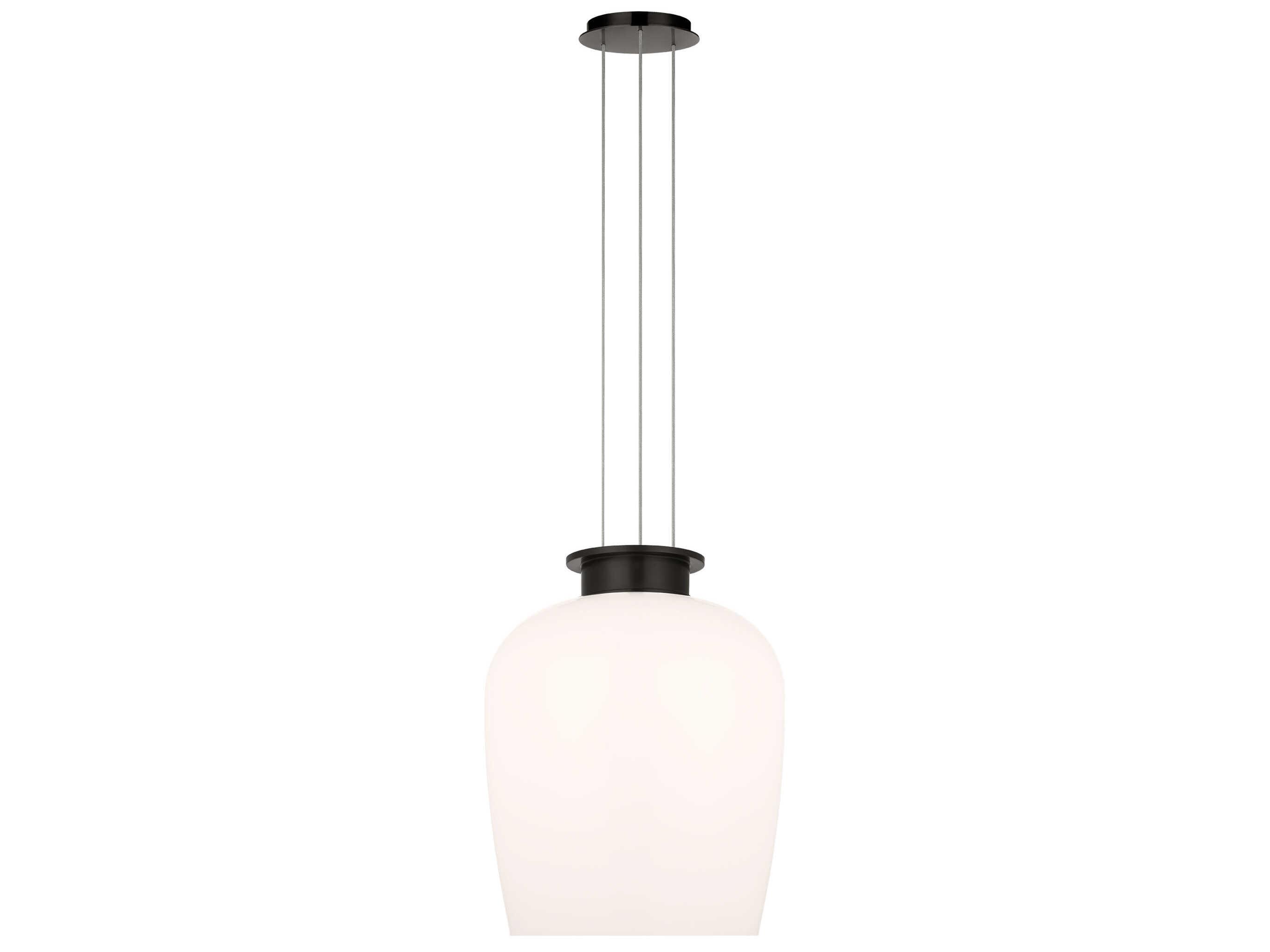 Visual Comfort Modern Vetro 1-Light Bronze Pendant