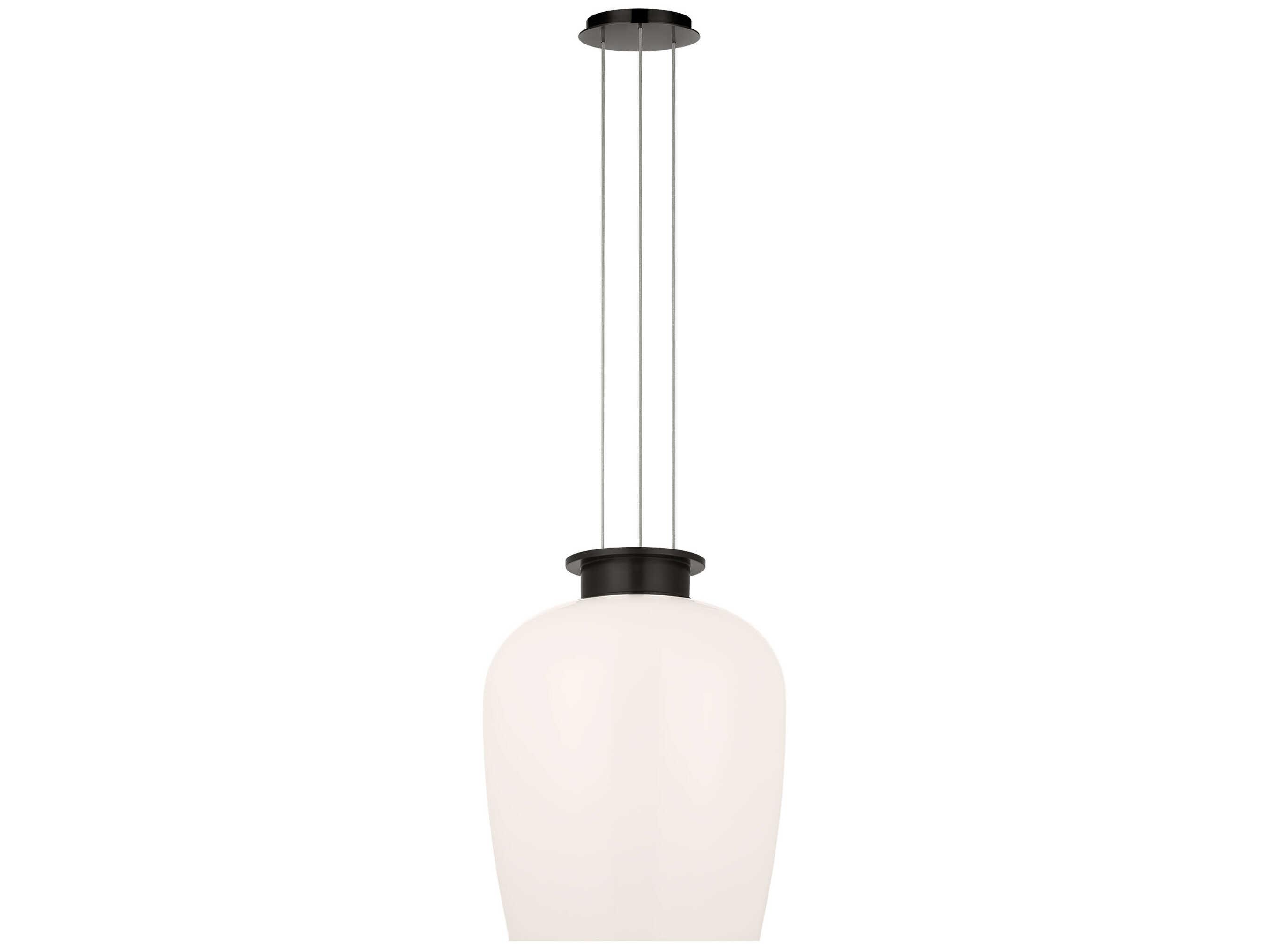 Visual Comfort Modern Vetro 1-Light Bronze Pendant
