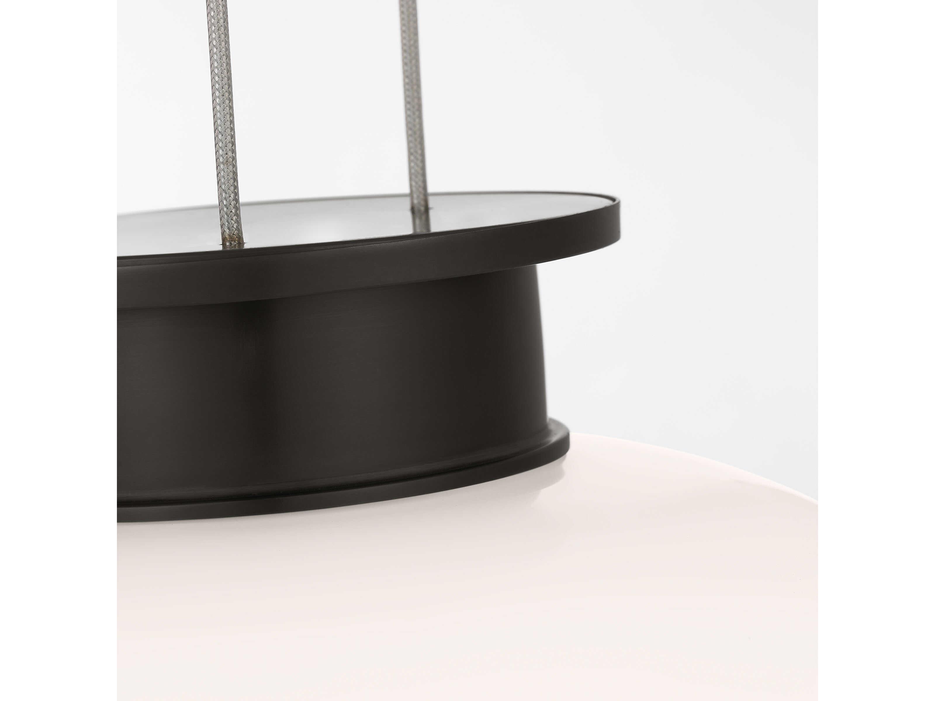 Visual Comfort Modern Vetro 1-Light Bronze Pendant