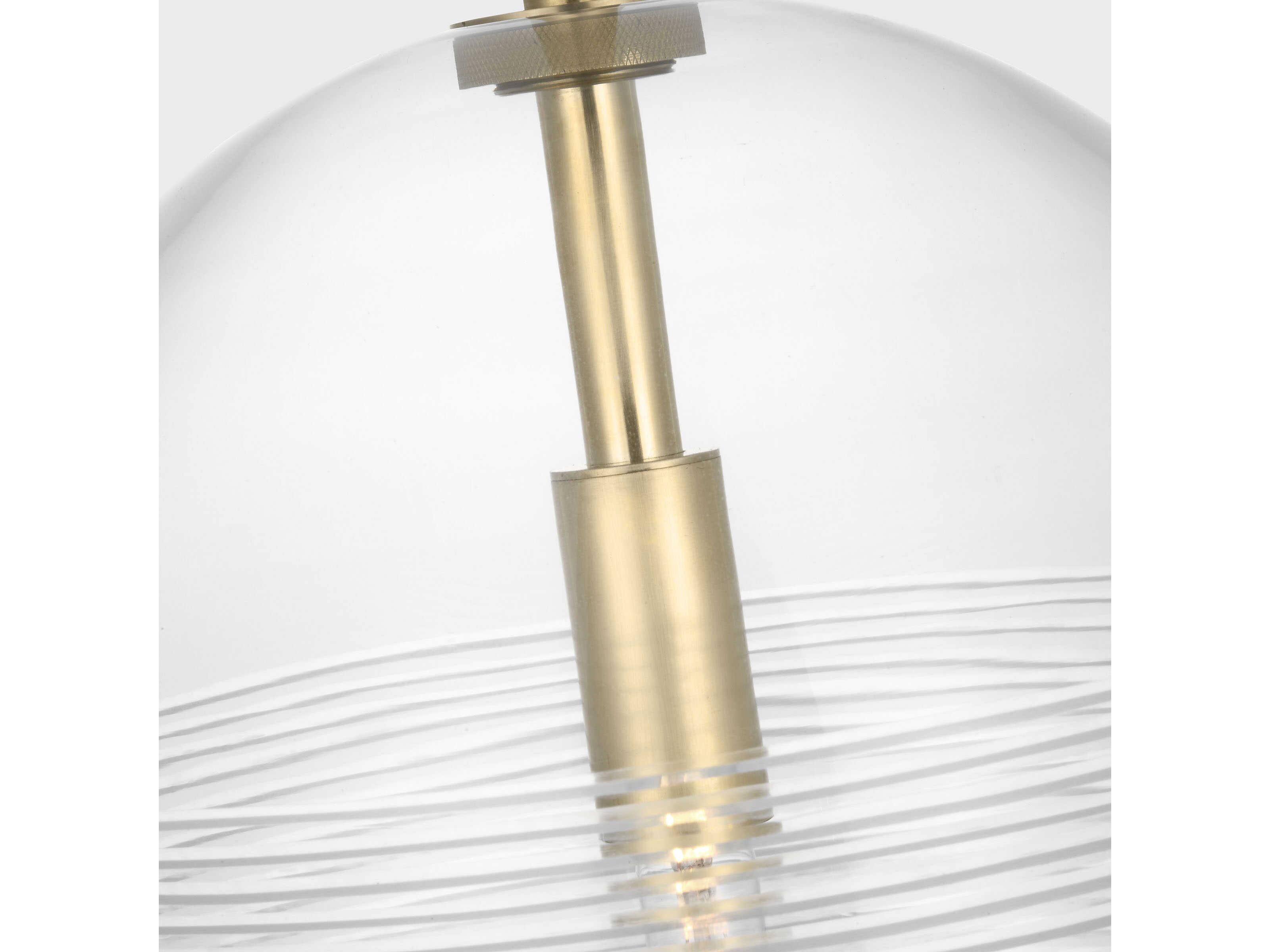 Visual Comfort Modern Leano 1-Light Brass Mini Pendant