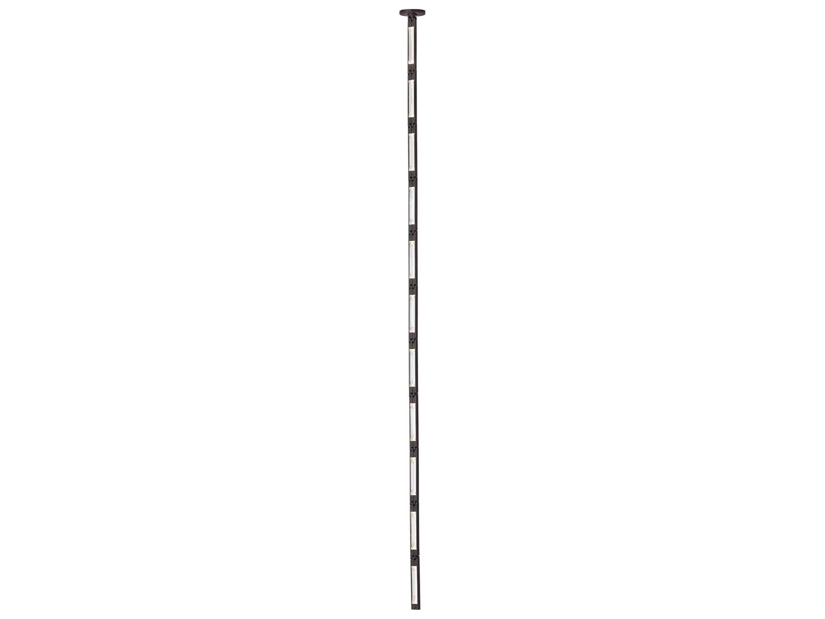 Visual Comfort Modern Catena 11-Light Bronze Linear Mini Pendant