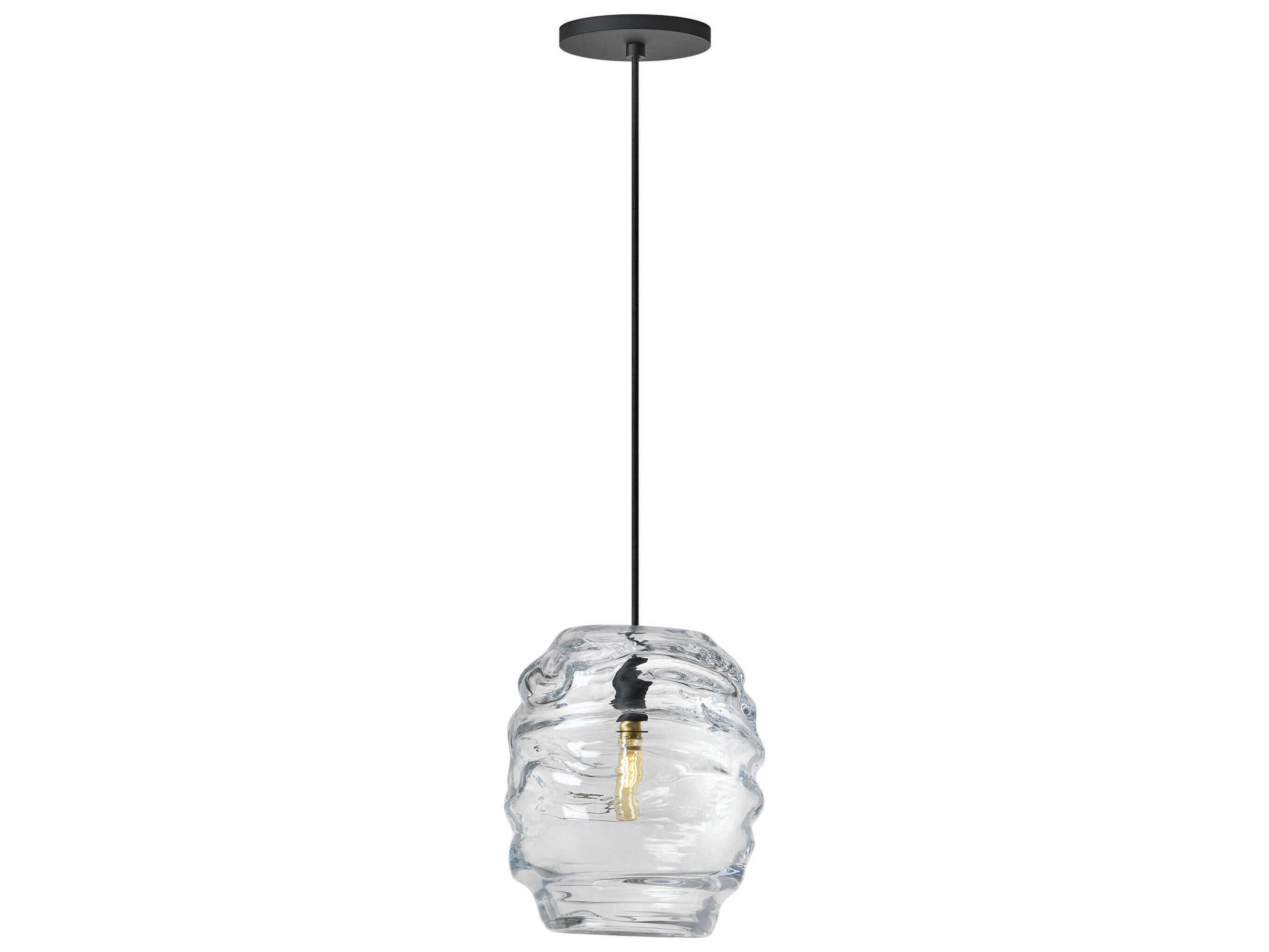 Visual Comfort Modern Audra 1-Light Nightshade Black Mini Pendant