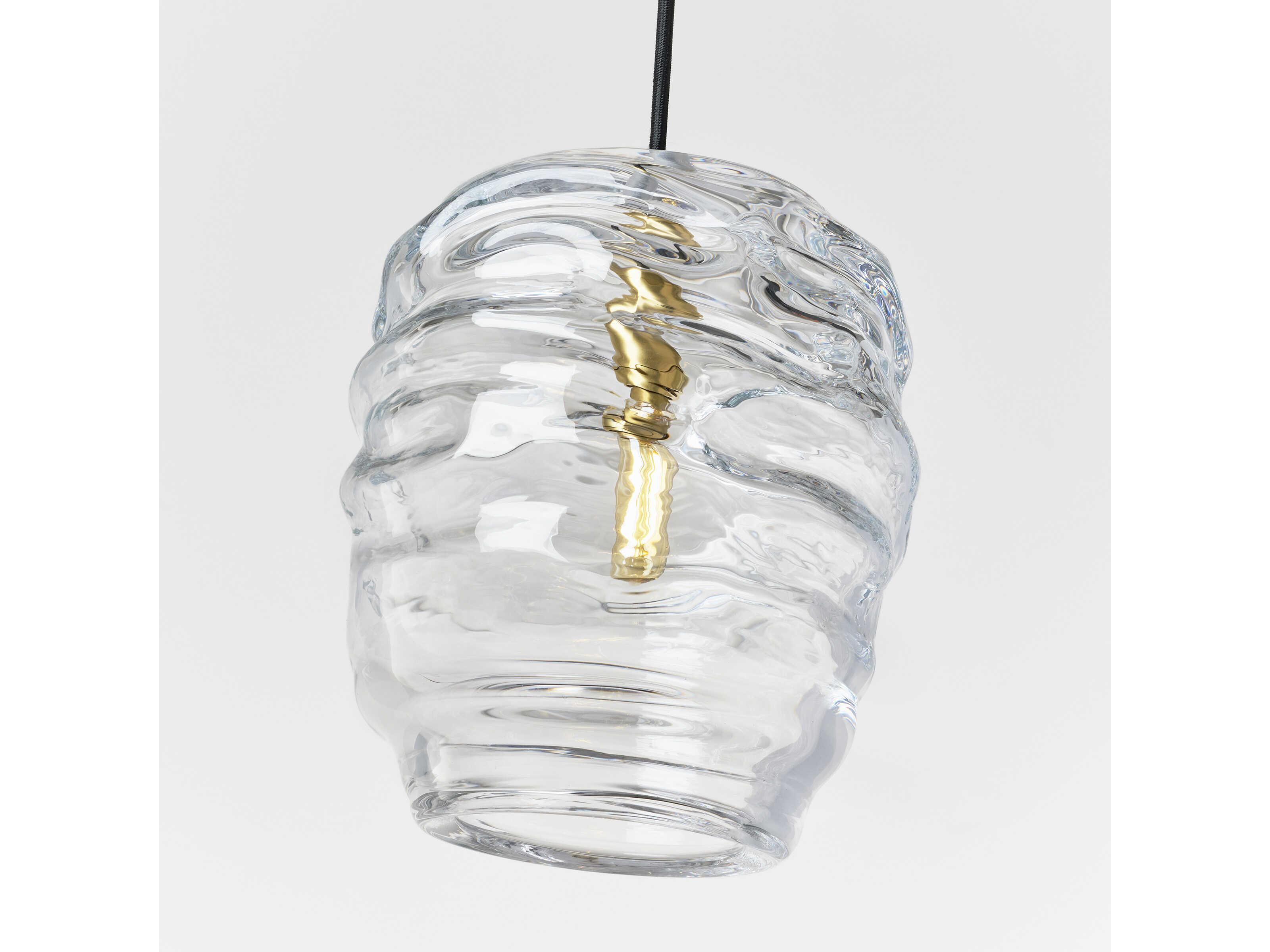 Visual Comfort Modern Audra 1-Light Brass Mini Pendant