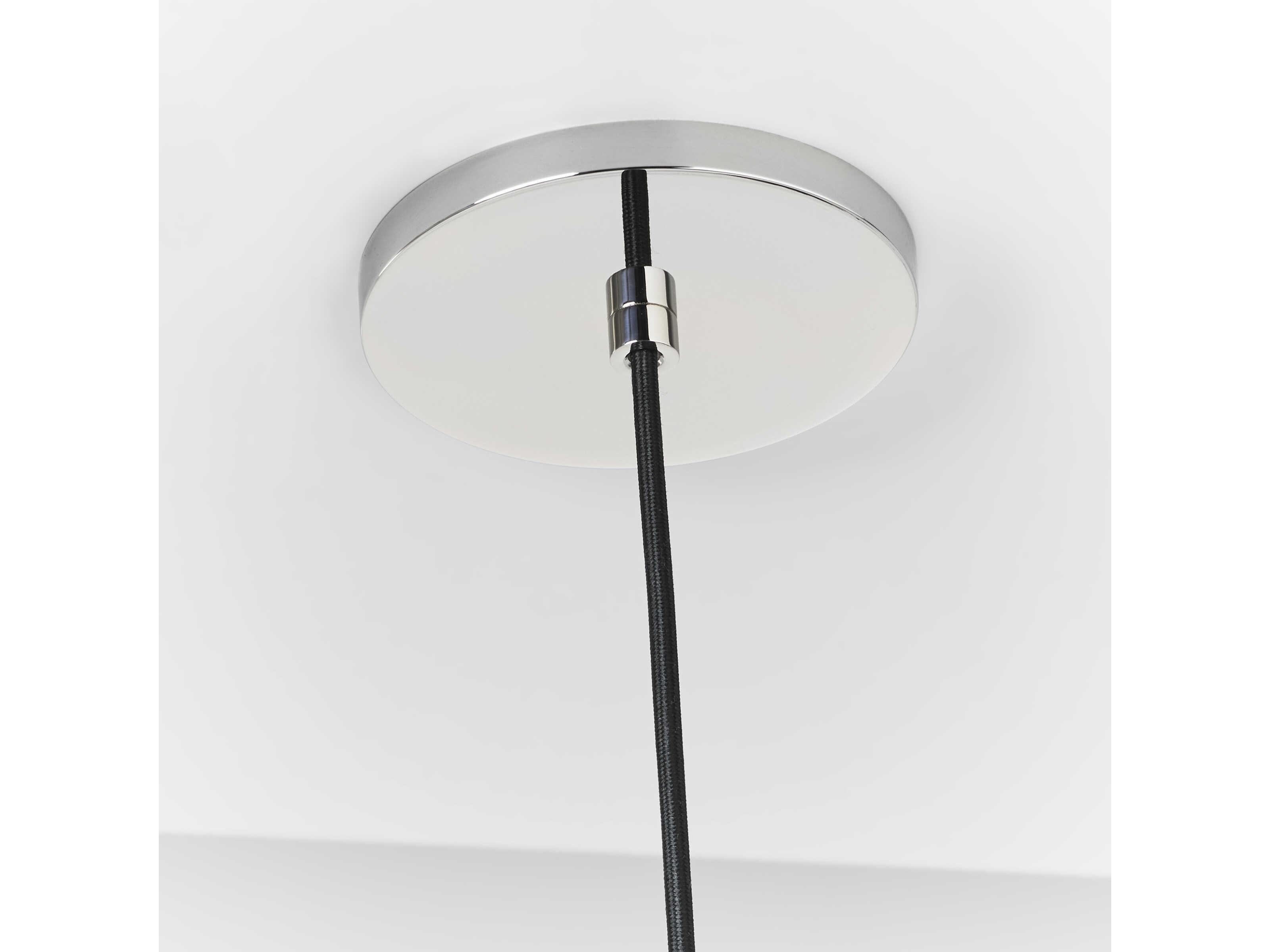 Visual Comfort Modern Audra 1-Light Polished Nickel Mini Pendant