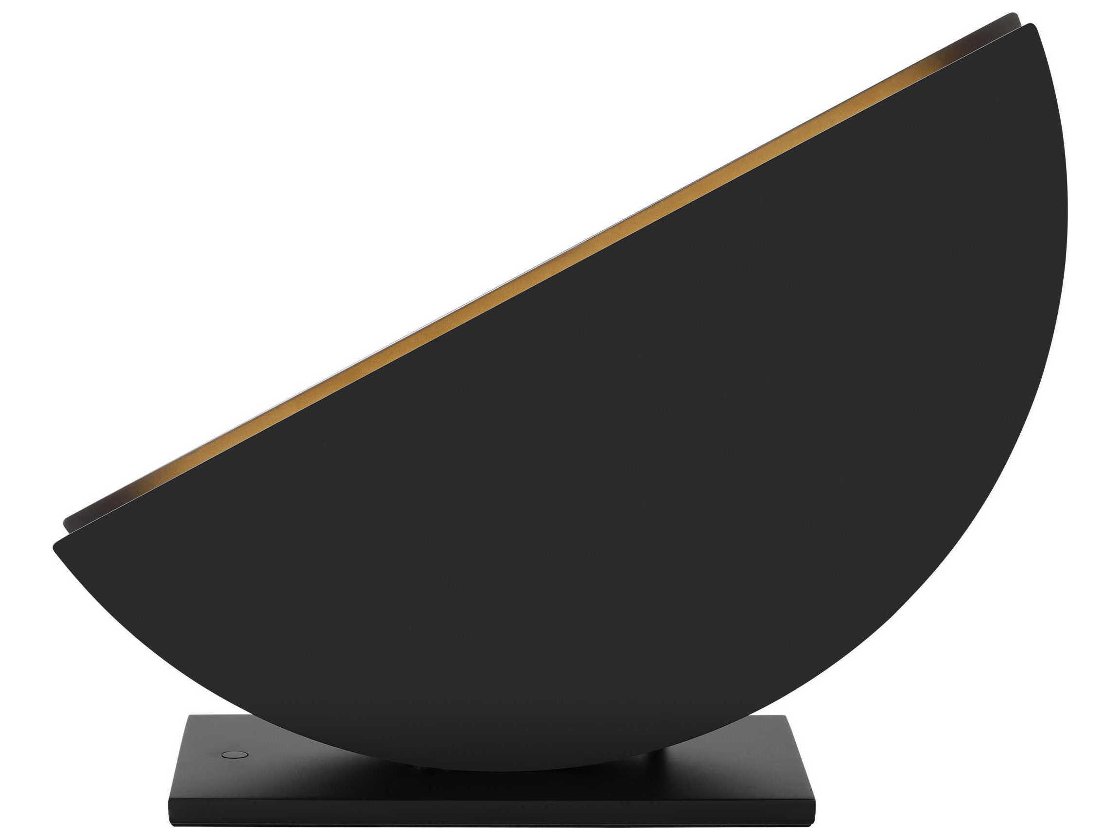 Visual Comfort Modern Bau Nightshade Black Table Lamp