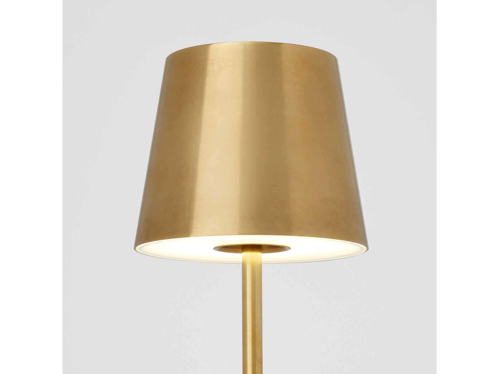 Visual Comfort Modern Nevis Natural Brass Table Lamp